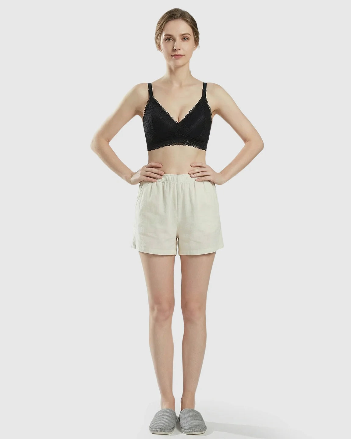 Bump Society – The Nursing Collection: Wire-Free Embroidered Lace Nursing Bra