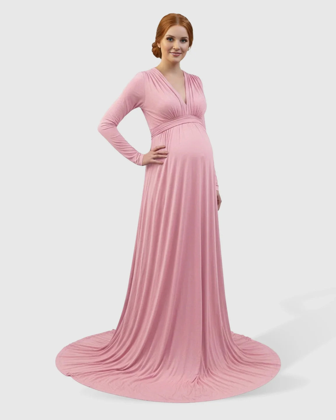 Bump Society – The Comfort Collection: Empire Waist Romantic Style Maternity Photography Gown
