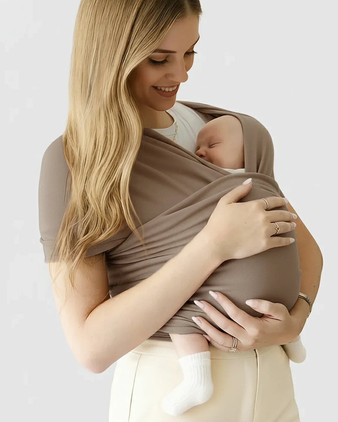 Bump Society – The Comfort Collection: Skin-to-Skin Adjustable Baby Wrap Carrier