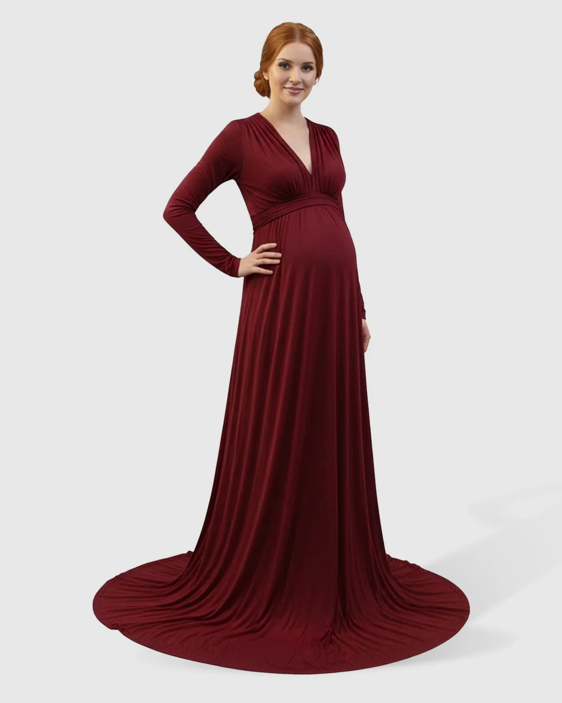 Bump Society – The Comfort Collection: Empire Waist Romantic Style Maternity Photography Gown
