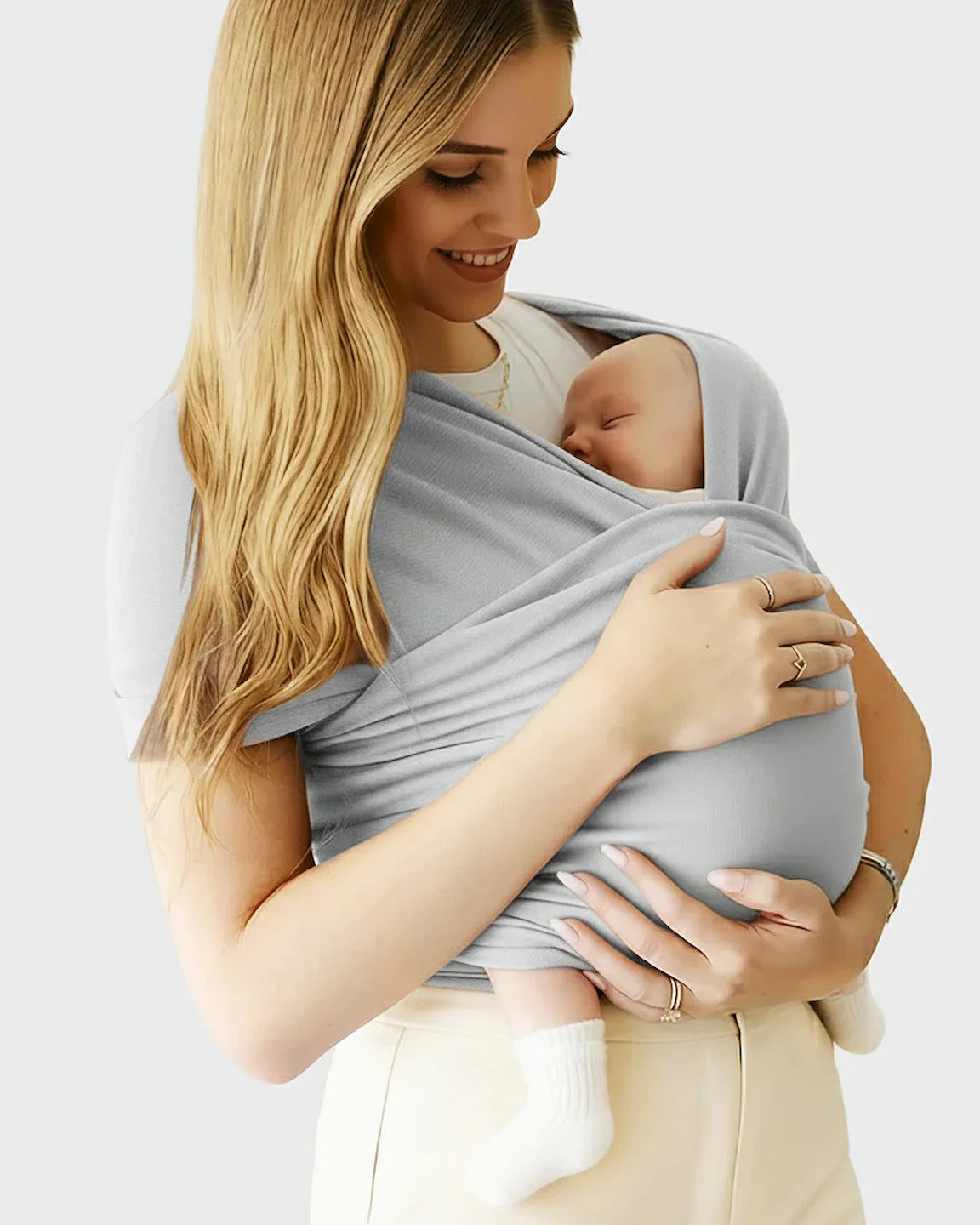 Bump Society – The Comfort Collection: Skin-to-Skin Adjustable Baby Wrap Carrier