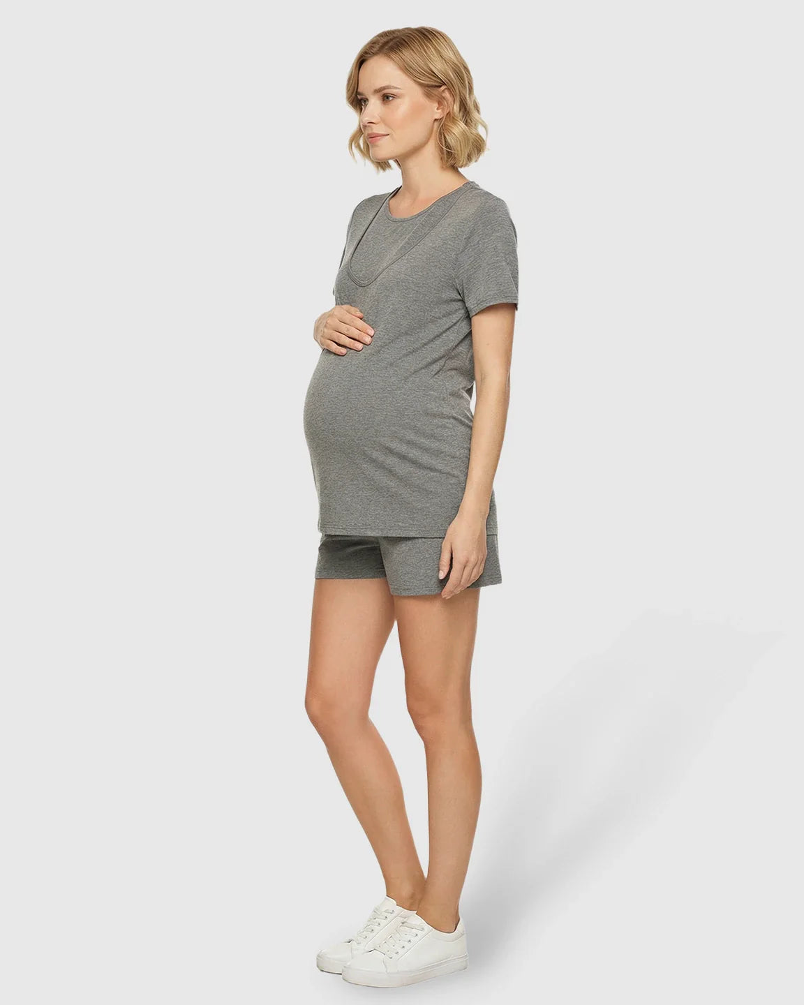 Bump Society – The Nursing Collection: Easy Nursing-Access Modal Maternity Sleepwear