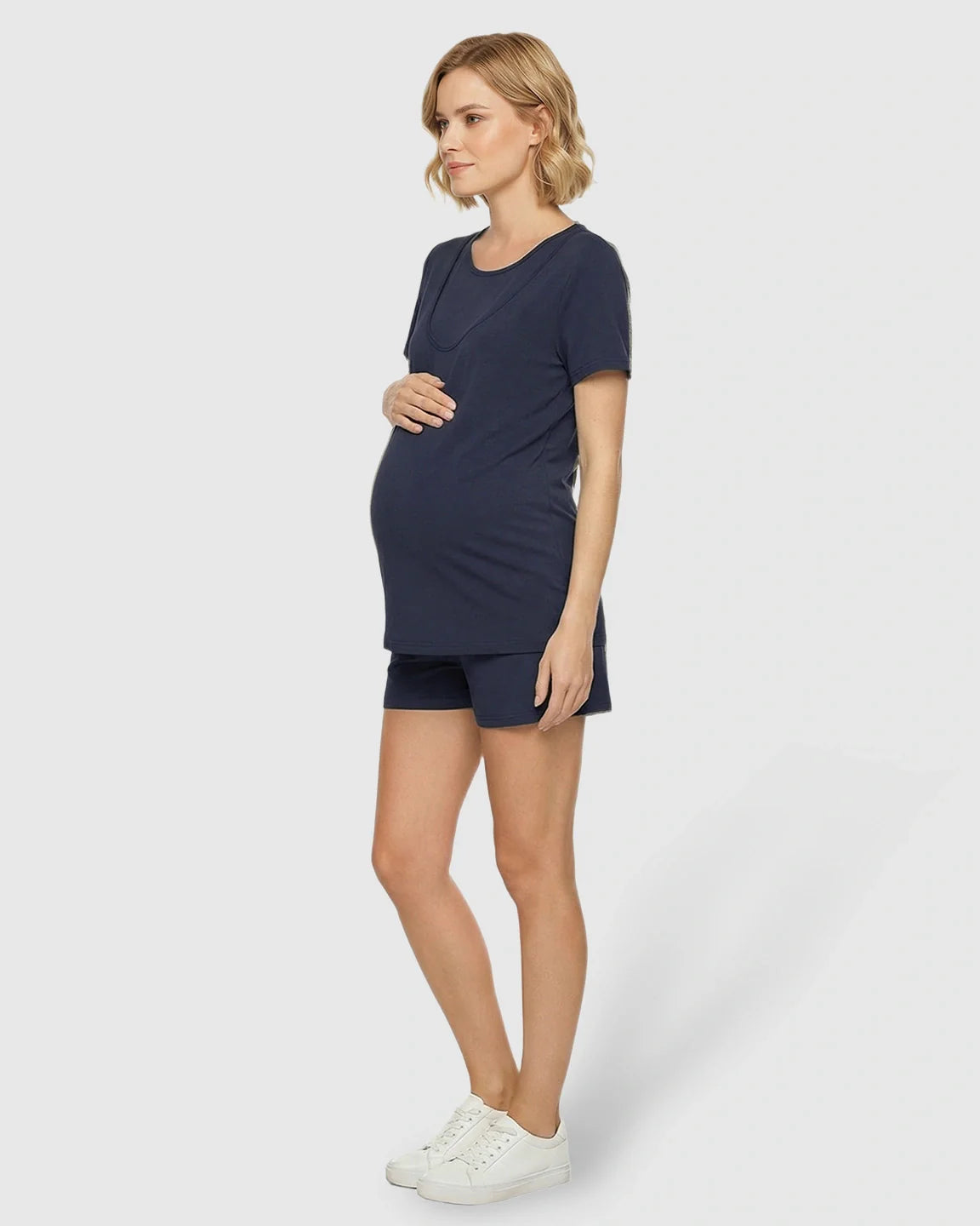Bump Society – The Nursing Collection: Easy Nursing-Access Modal Maternity Sleepwear