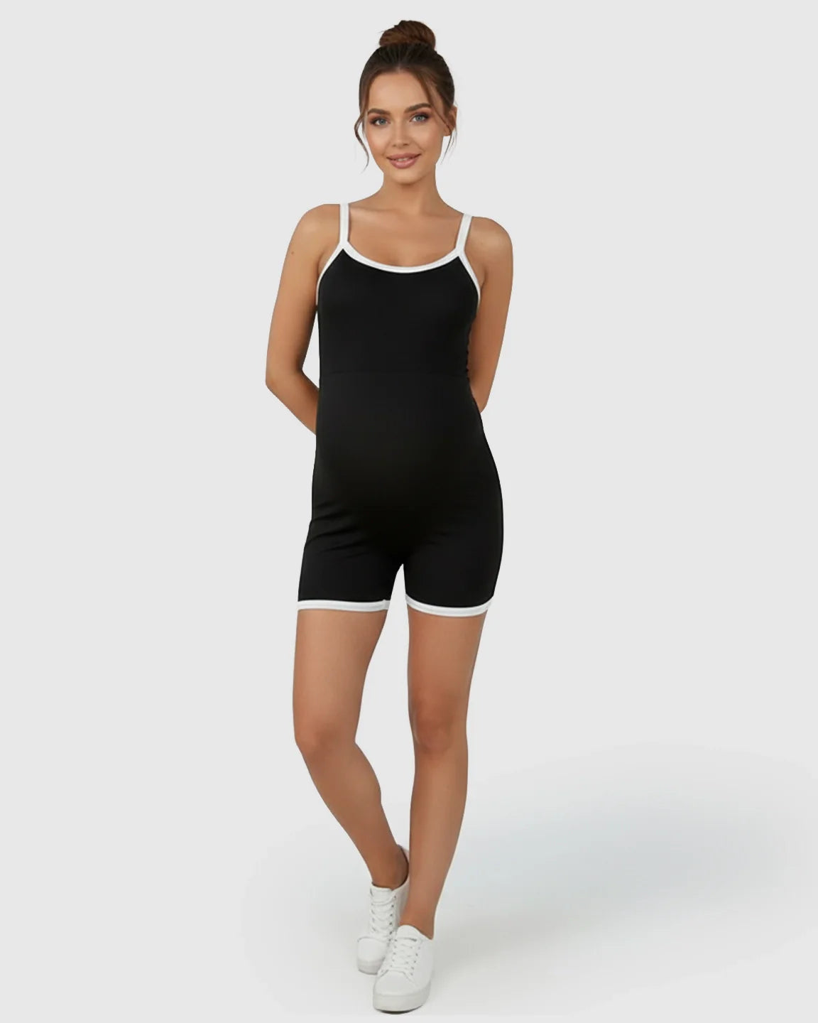 Bump Society – The Comfort Collection: Contrast Trim Slim Fit Maternity Activewear