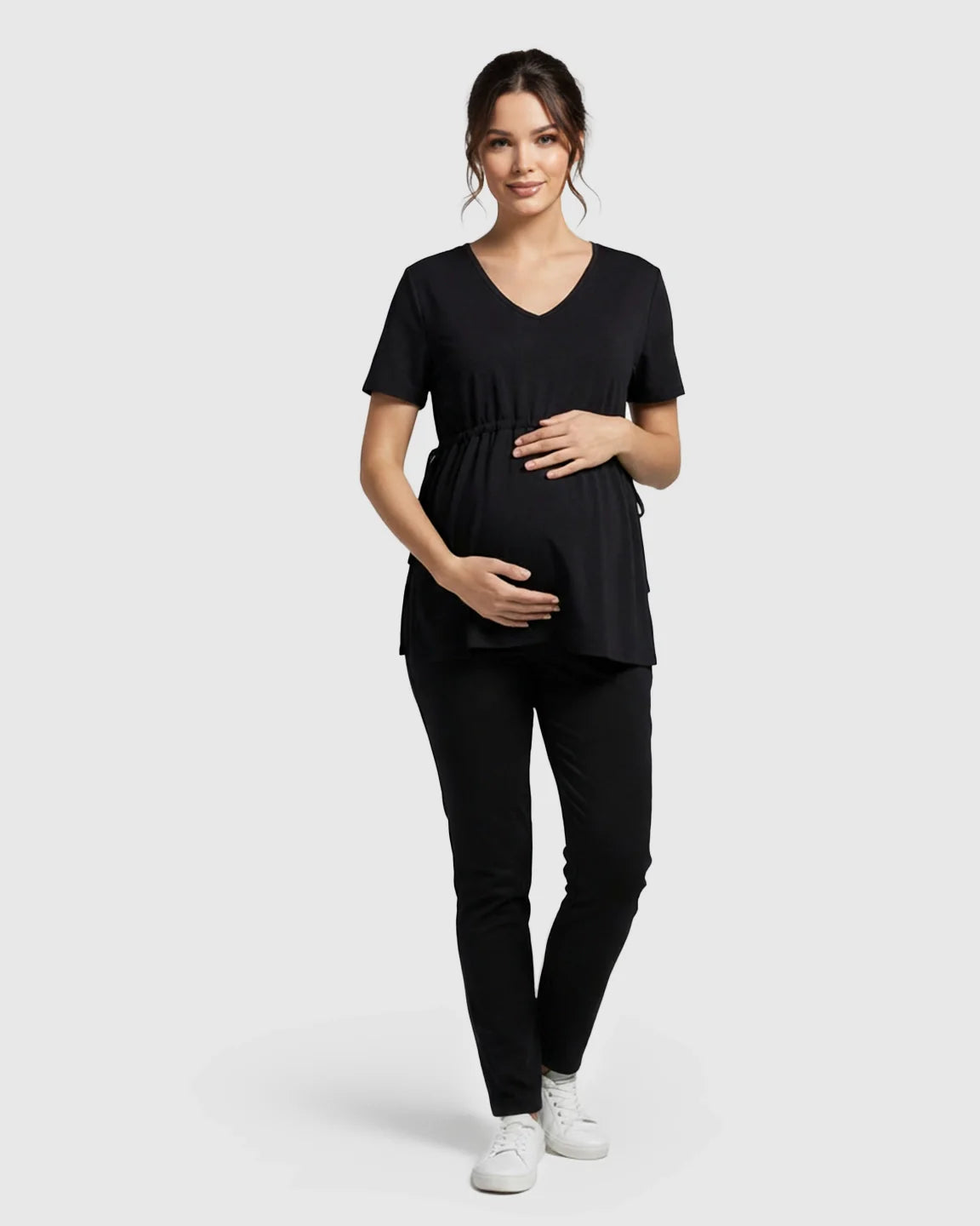 Bump Society – The Comfort Collection: Elastic-Waist Babydoll Maternity Top