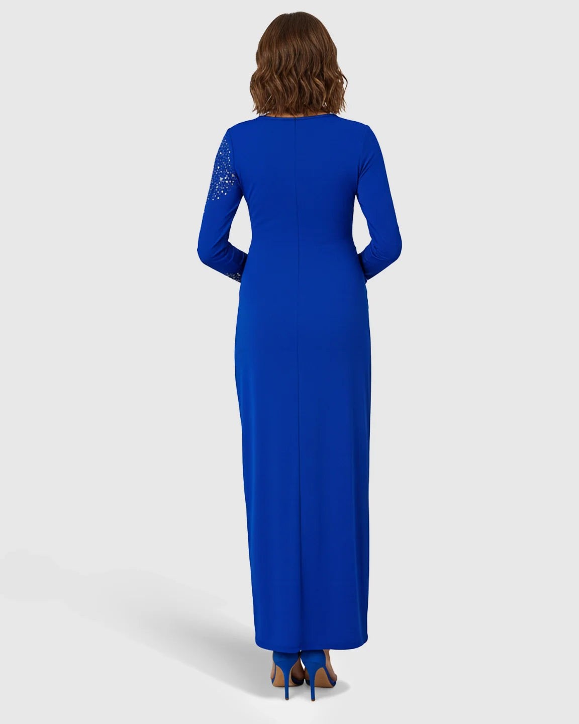 Bump Society – The Comfort Collection: Long-Sleeve Bodycon Maternity Maxi Dress