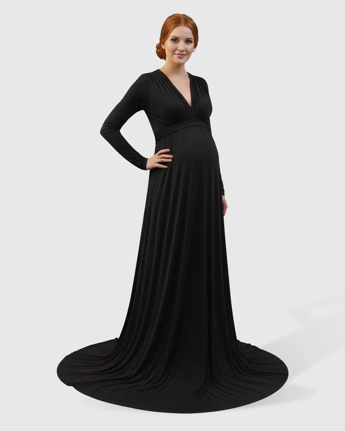 Bump Society – The Comfort Collection: Empire Waist Romantic Style Maternity Photography Gown