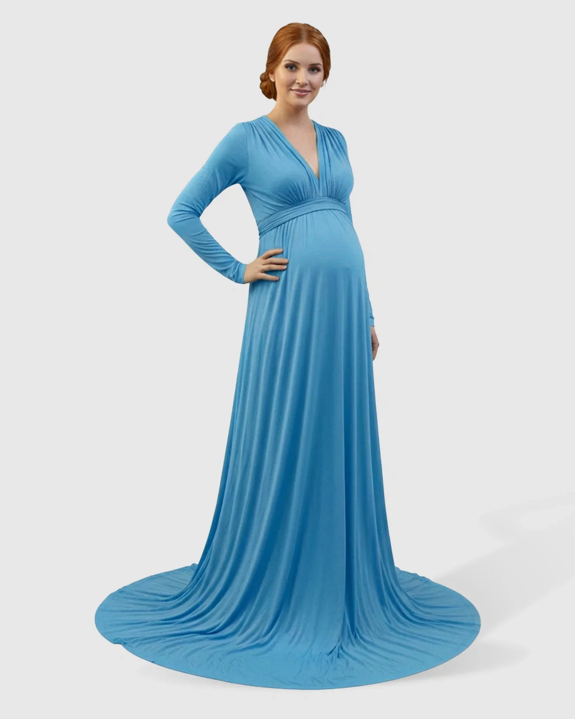 Bump Society – The Comfort Collection: Empire Waist Romantic Style Maternity Photography Gown