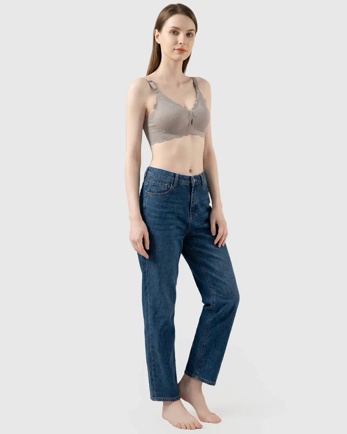 Bump Society – The Nursing Collection: Dual Clasp Seamless Maternity Nursing Bra
