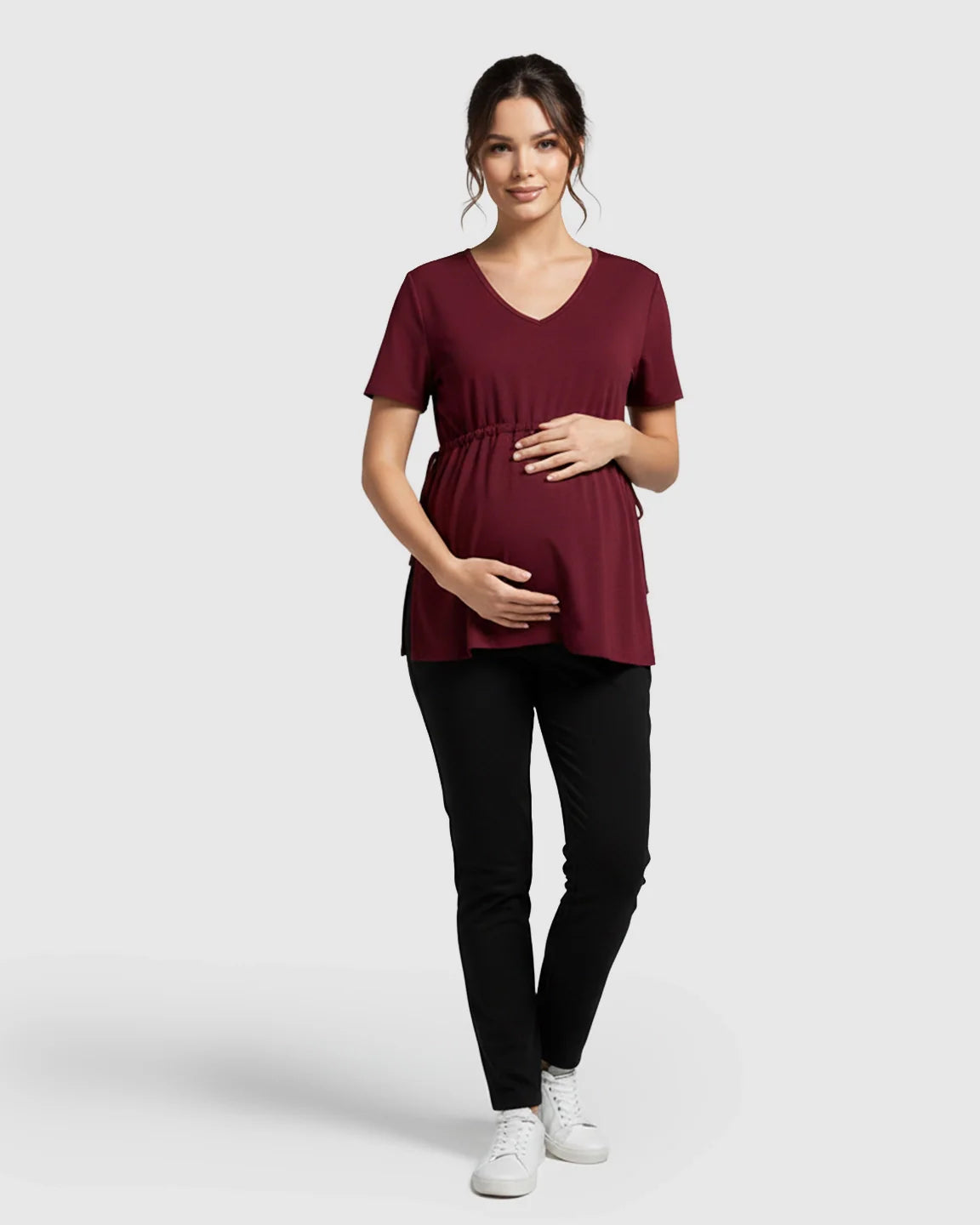 Bump Society – The Comfort Collection: Elastic-Waist Babydoll Maternity Top