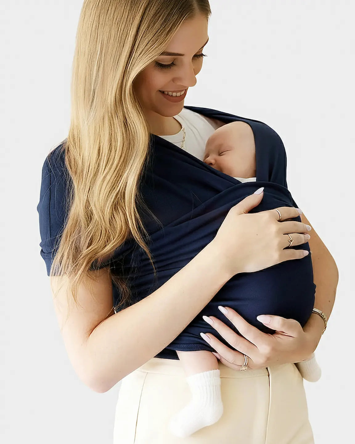 Bump Society – The Comfort Collection: Skin-to-Skin Adjustable Baby Wrap Carrier
