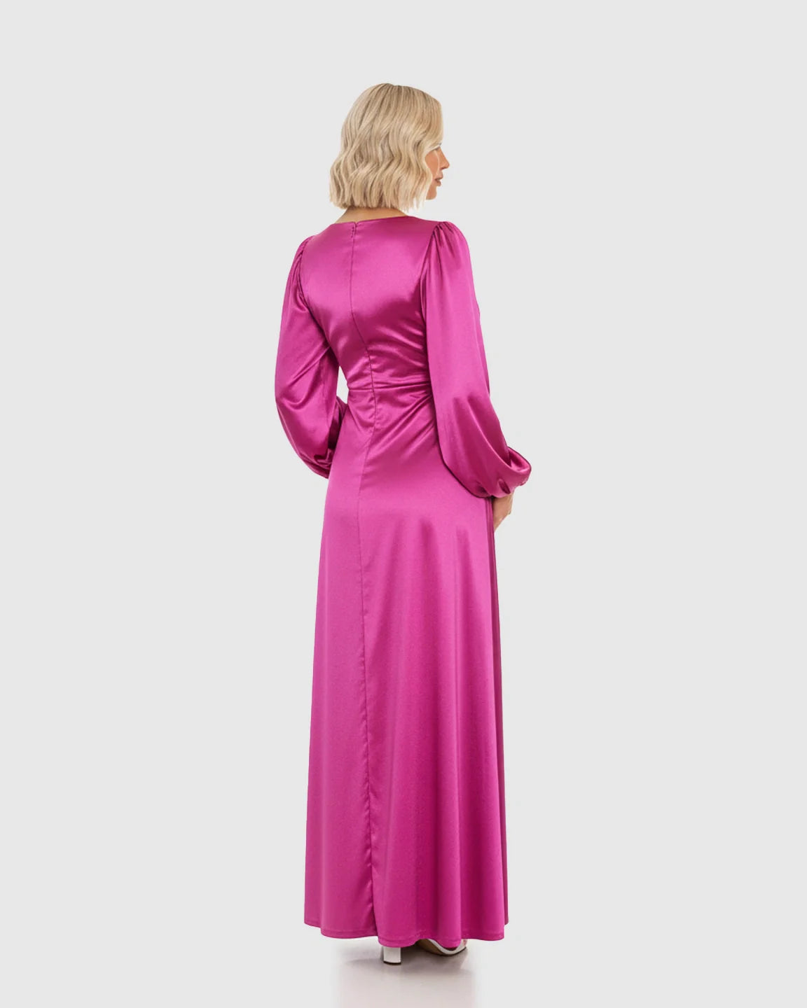 Bump Society – The Comfort Collection: Lantern Sleeves Flowy Maternity Maxi Dress