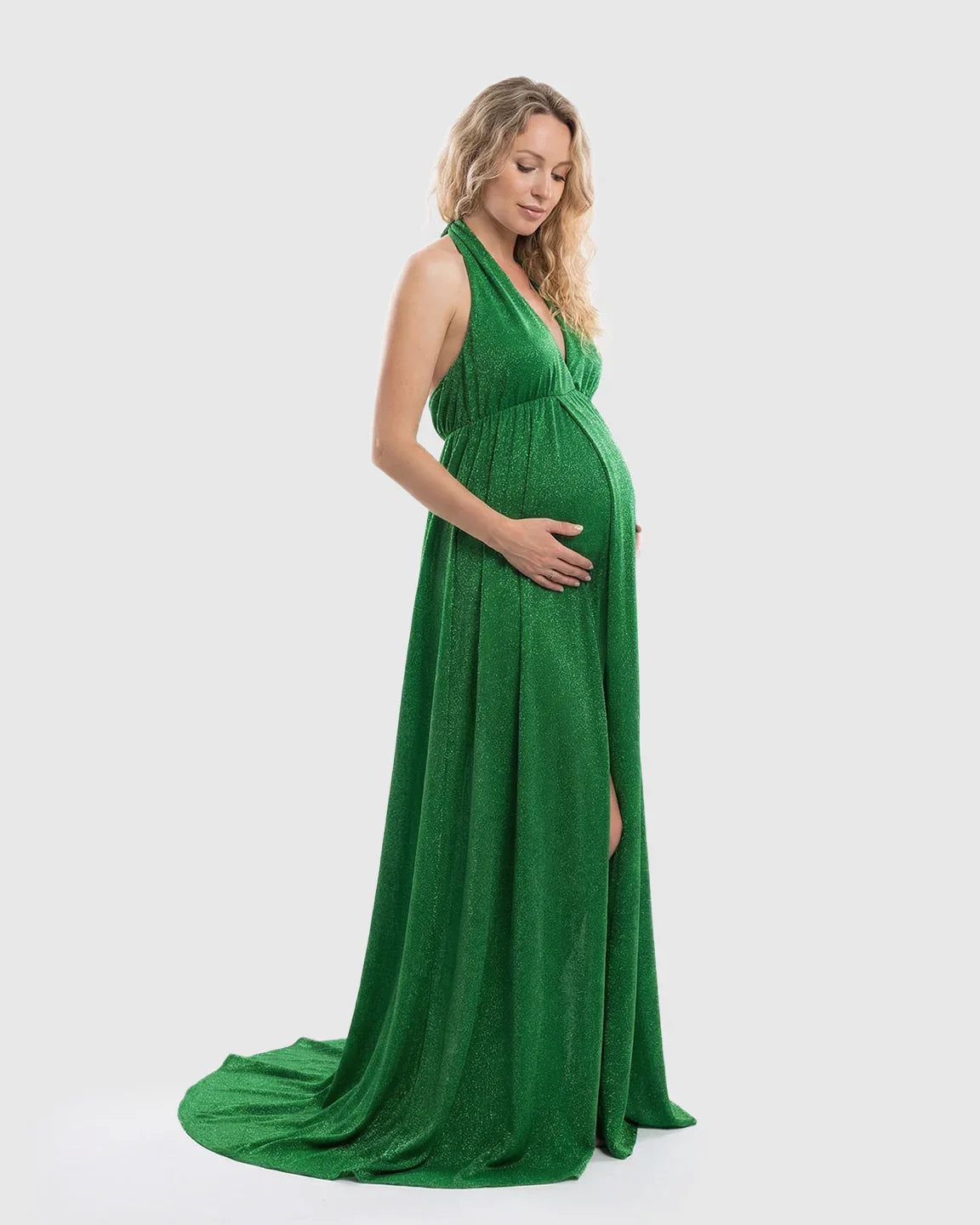 Bump Society – The Comfort Collection: Tie-Back Flowing Maternity Evening Gown
