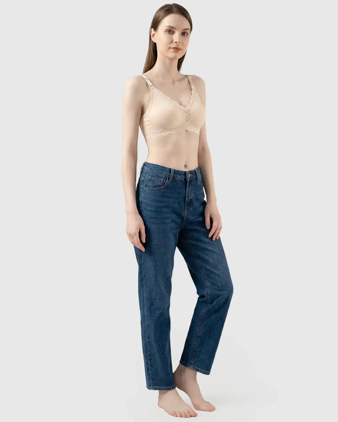 Bump Society – The Nursing Collection: Dual Clasp Seamless Maternity Nursing Bra