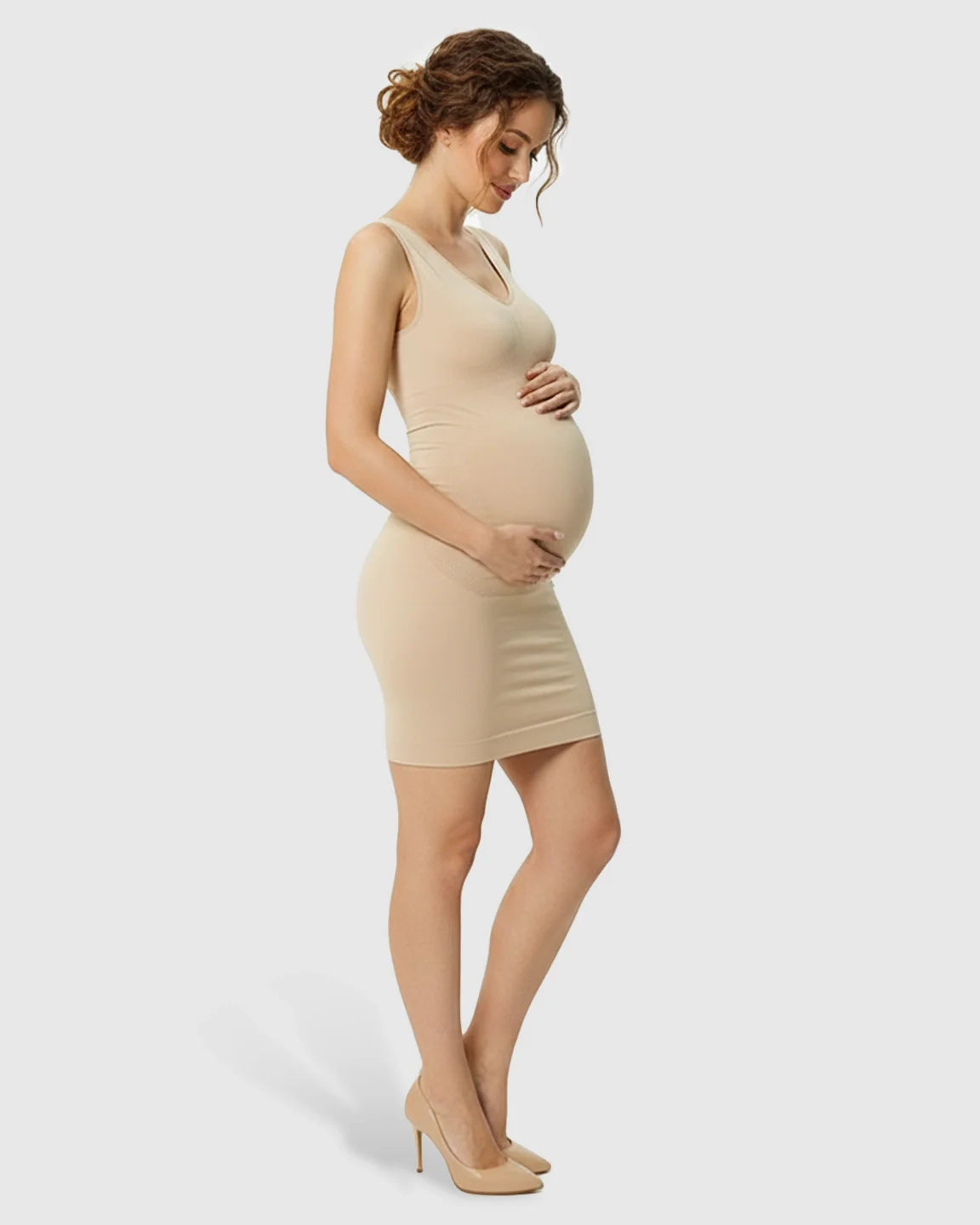 Bump Society – The Comfort Collection: Sleeveless Shaping Bodycon Maternity Dress