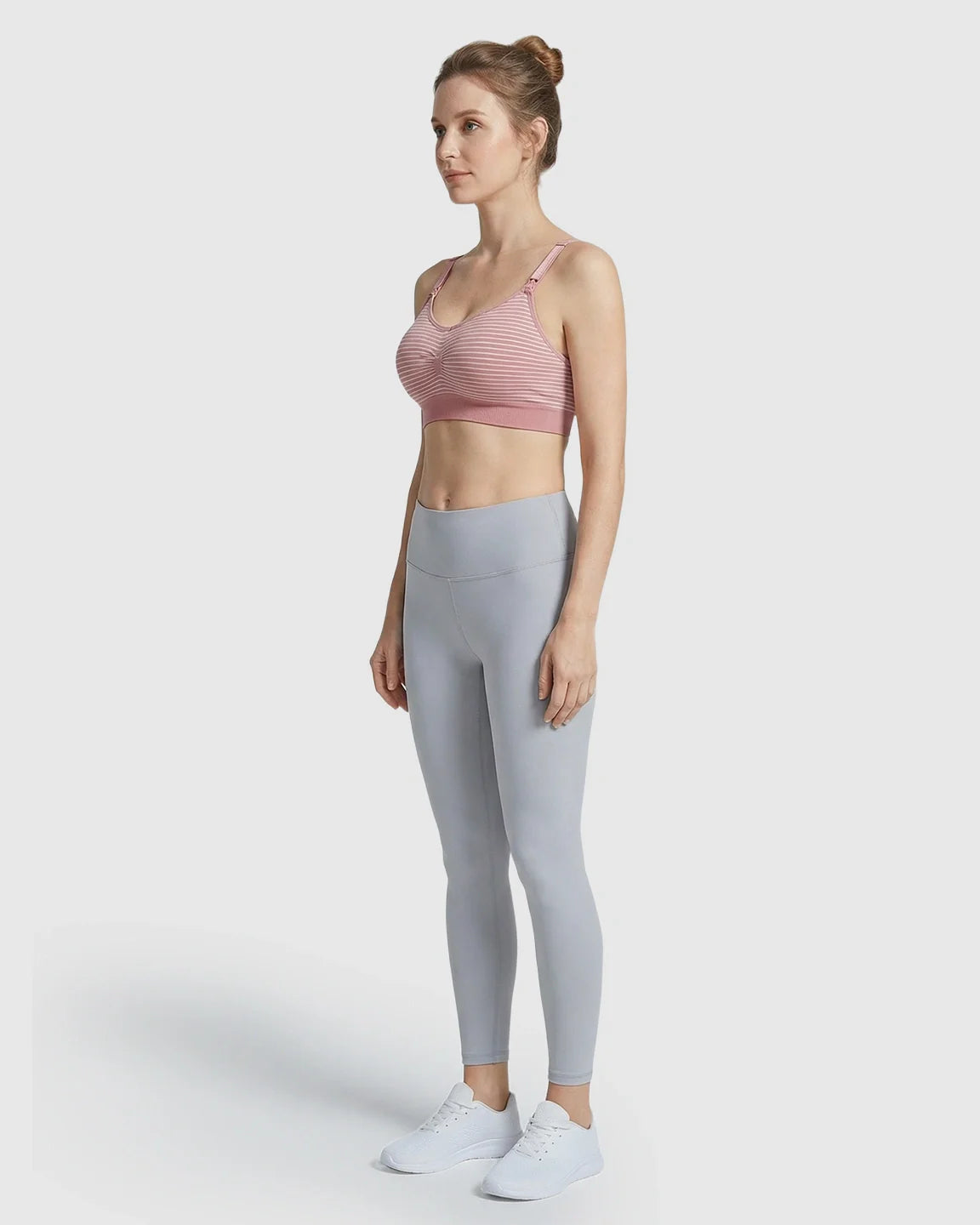 Bump Society – The Nursing Collection: Striped Seamless Maternity Nursing Bra