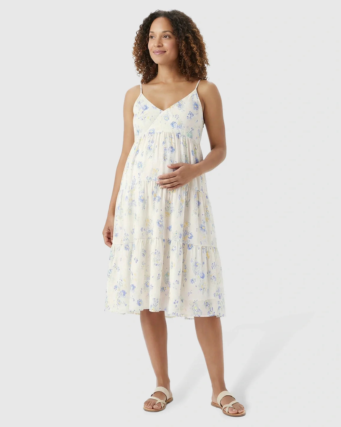 Bump Society – The Nursing Collection: Spaghetti Strapped Flowing Nursing Dress
