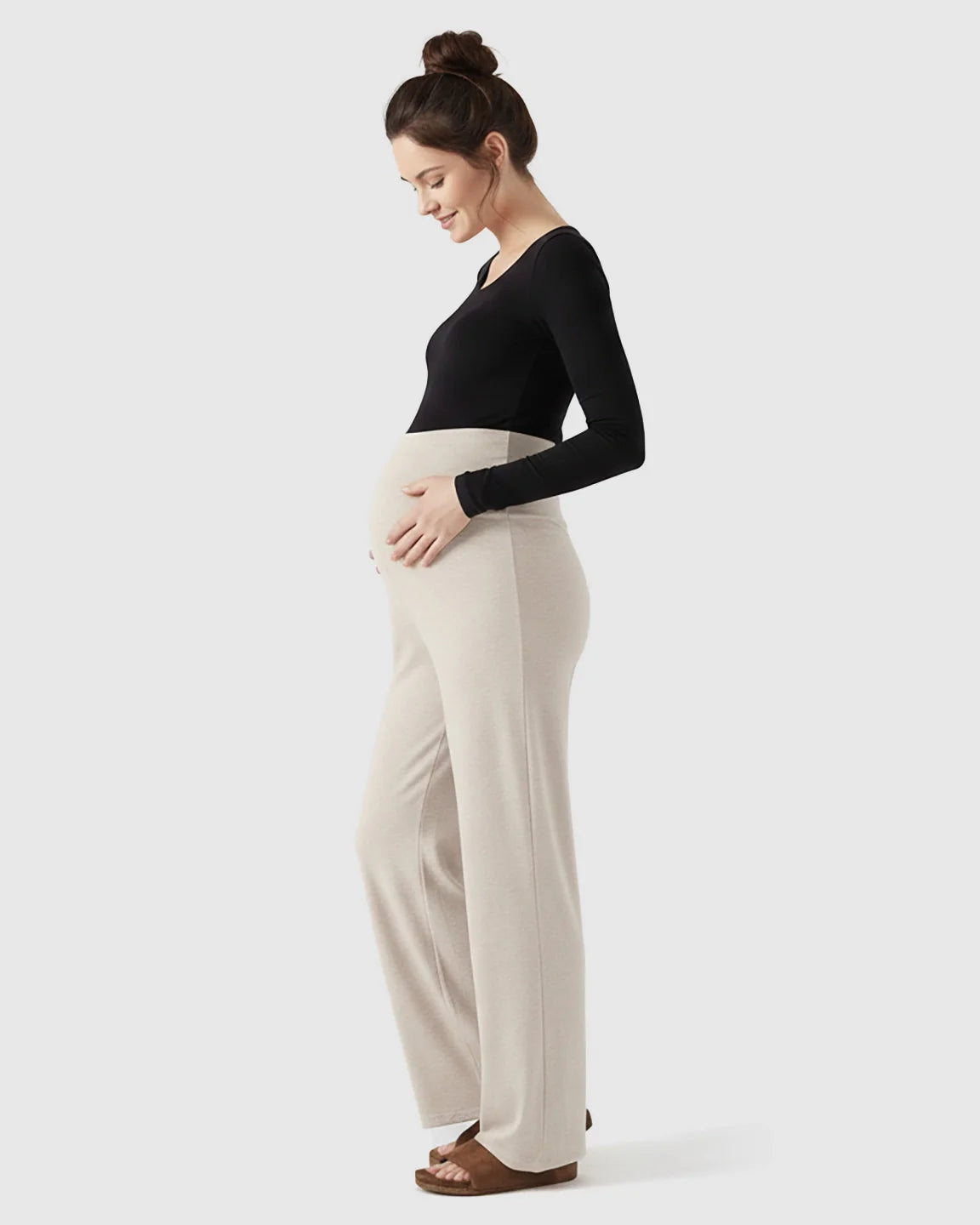 Bump Society – The Comfort Collection: Soft Fleece Wide Leg Maternity Pants