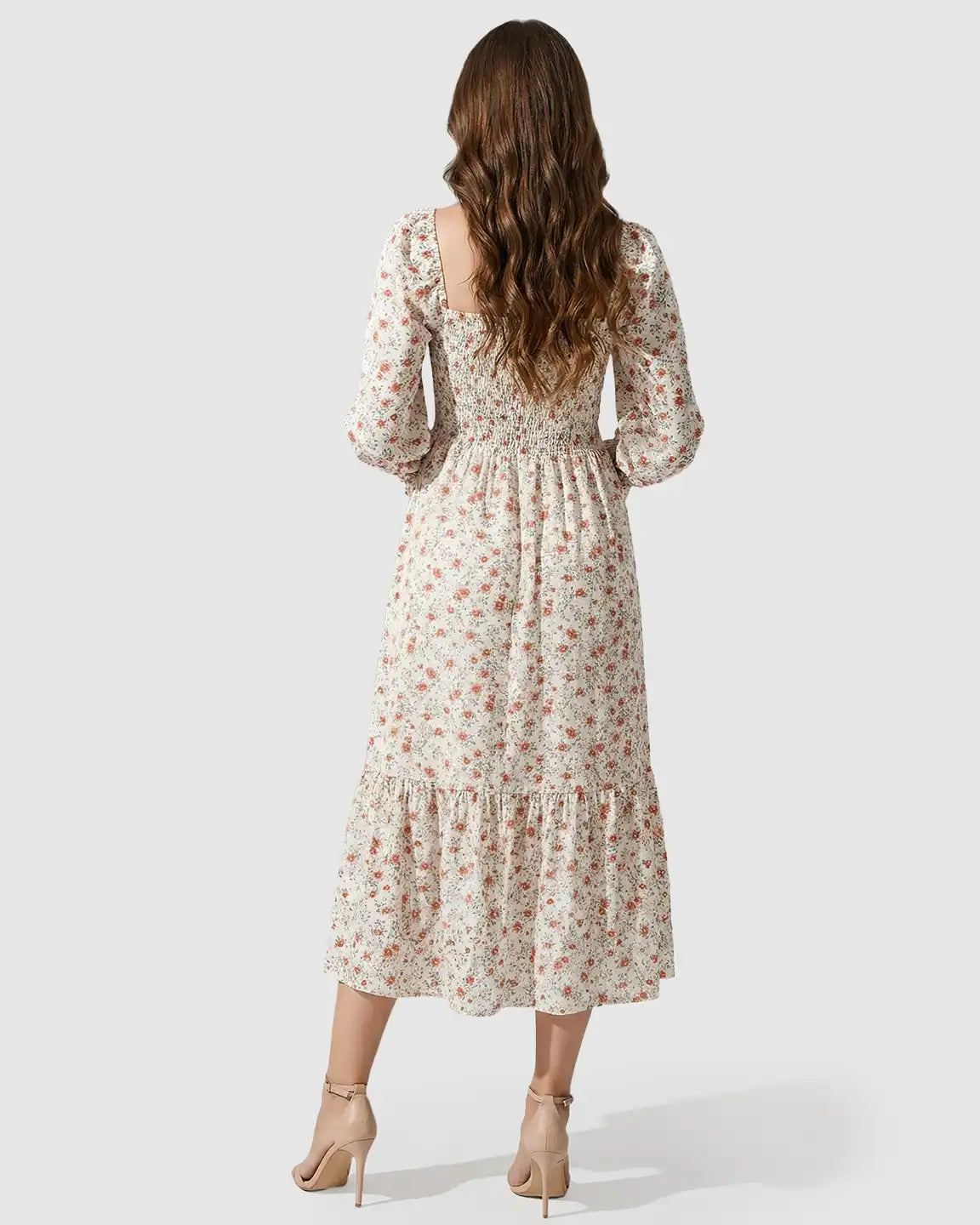 Bump Society – The Comfort Collection: Smocked Boho Style Maternity Midi Dress