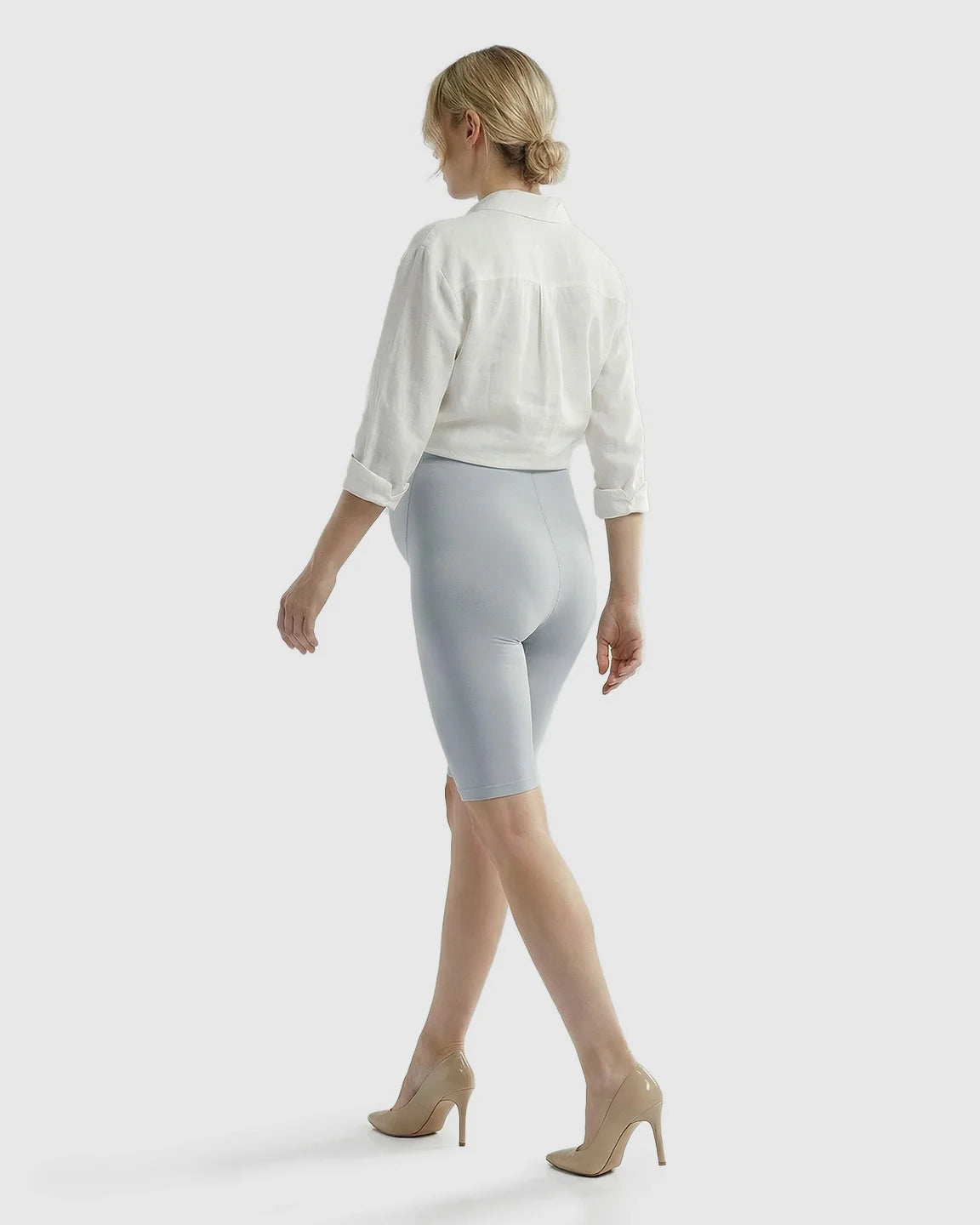Bump Society – The Comfort Collection: High-Waist Sculpting Maternity Shorts