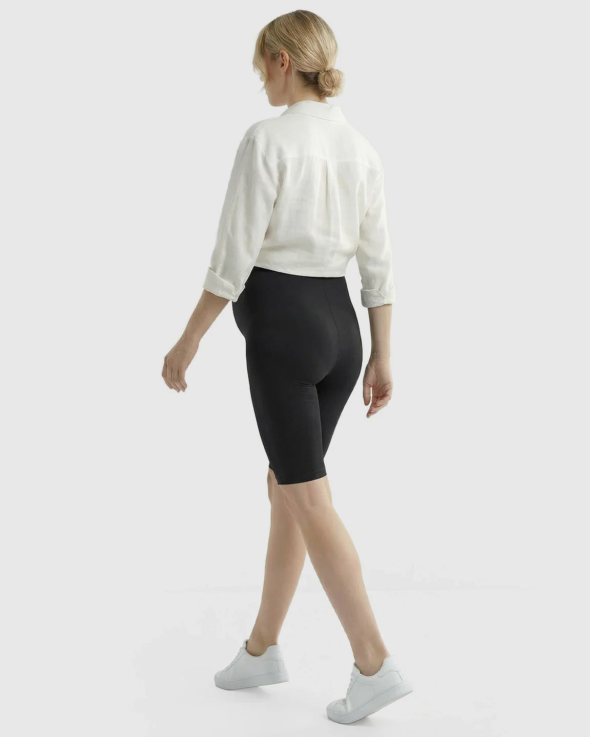 Bump Society – The Comfort Collection: High-Waist Sculpting Maternity Shorts
