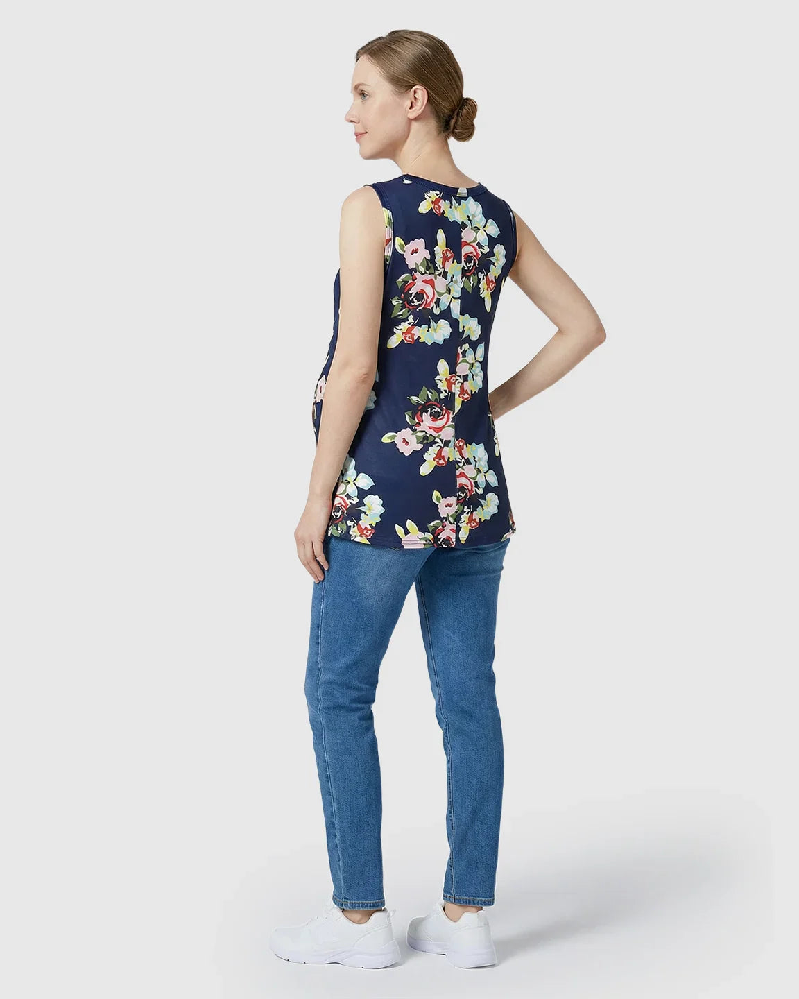 Bump Society – The Nursing Collection: Easy-Nursing Floral Maternity Top