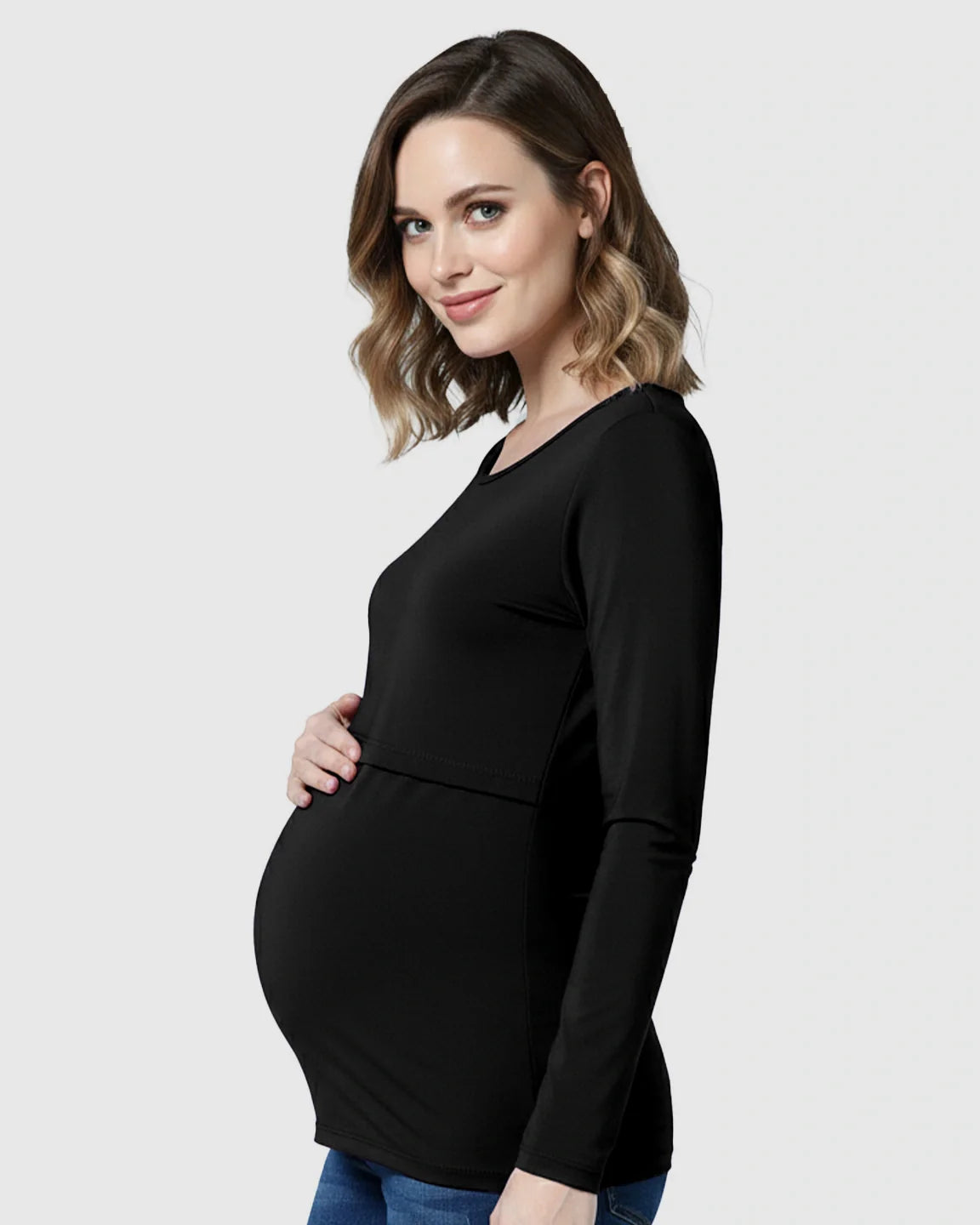 The Nursing Collection  Lift-Up Front Casual Maternity & Nursing Top