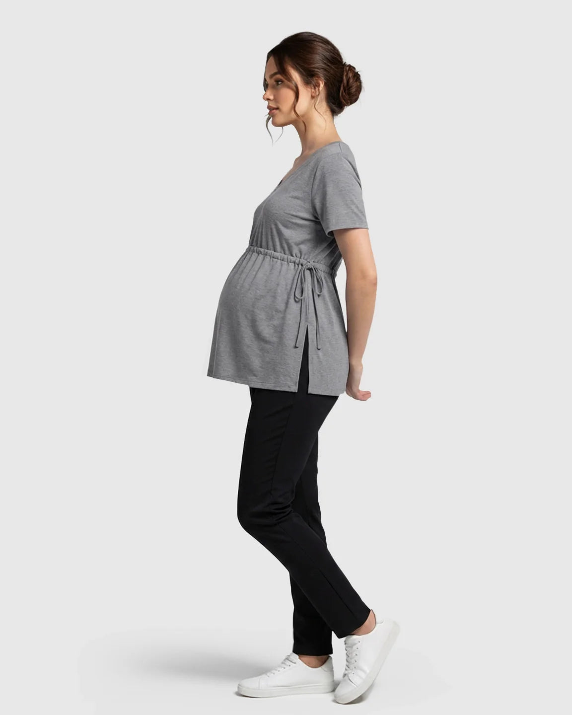 Bump Society – The Comfort Collection: Elastic-Waist Babydoll Maternity Top