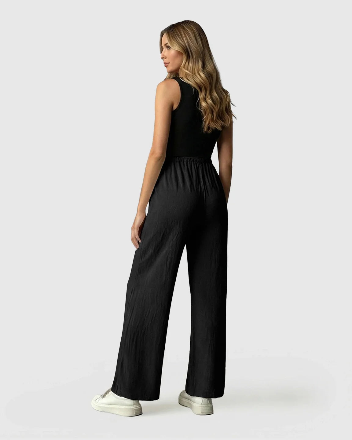 Bump Society – The Comfort Collection: Elastic Waist Wide Leg Maternity Pants