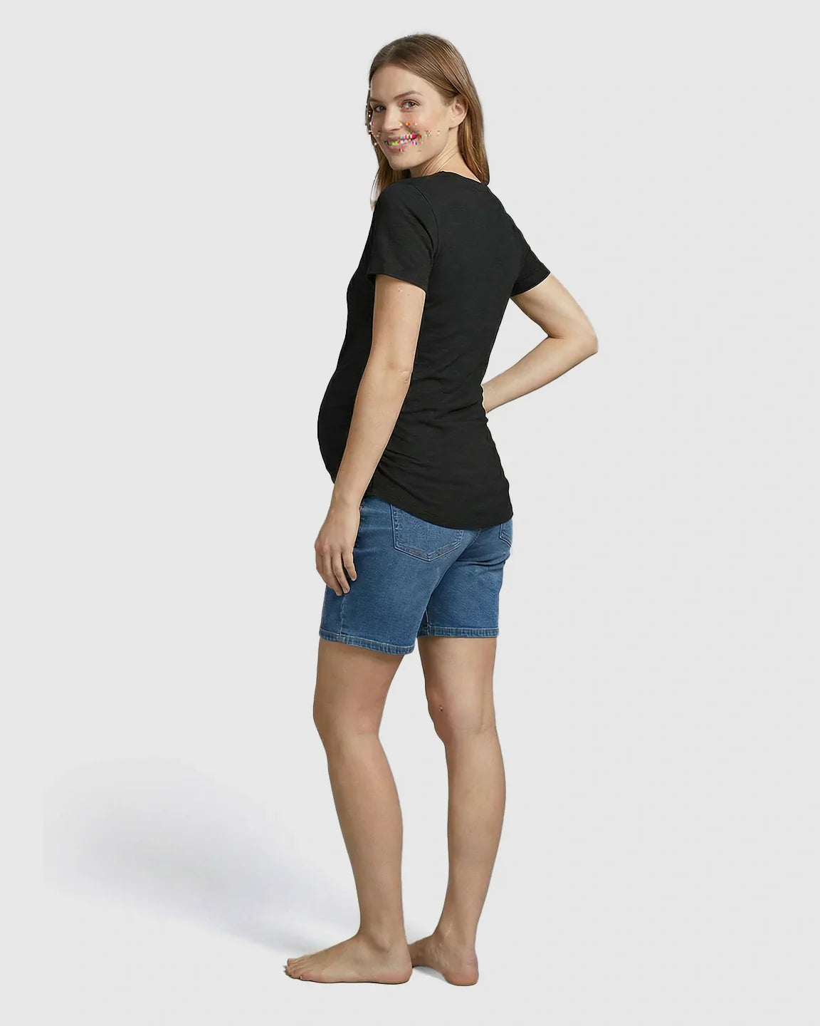 Bump Society – The Comfort Collection: Side Ruched Everyday Maternity T Shirt