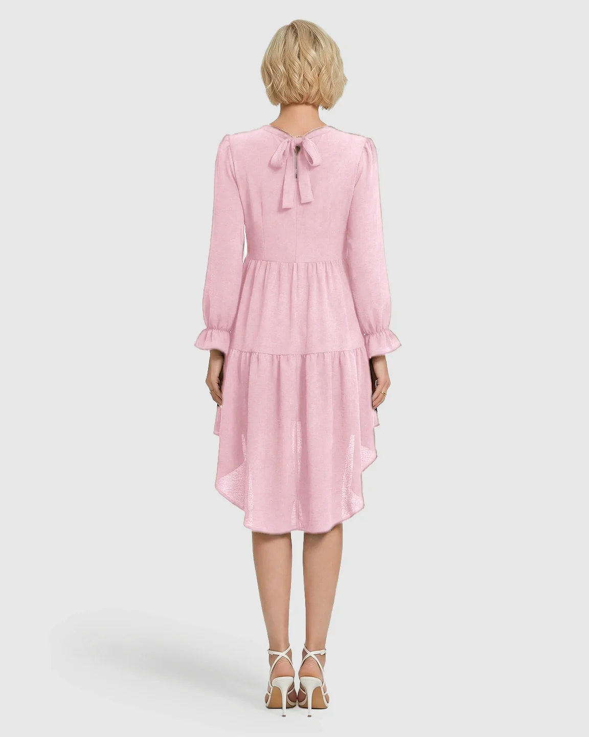 Bump Society – The Comfort Collection: Tie Back Fishtail Hem Maternity Dress