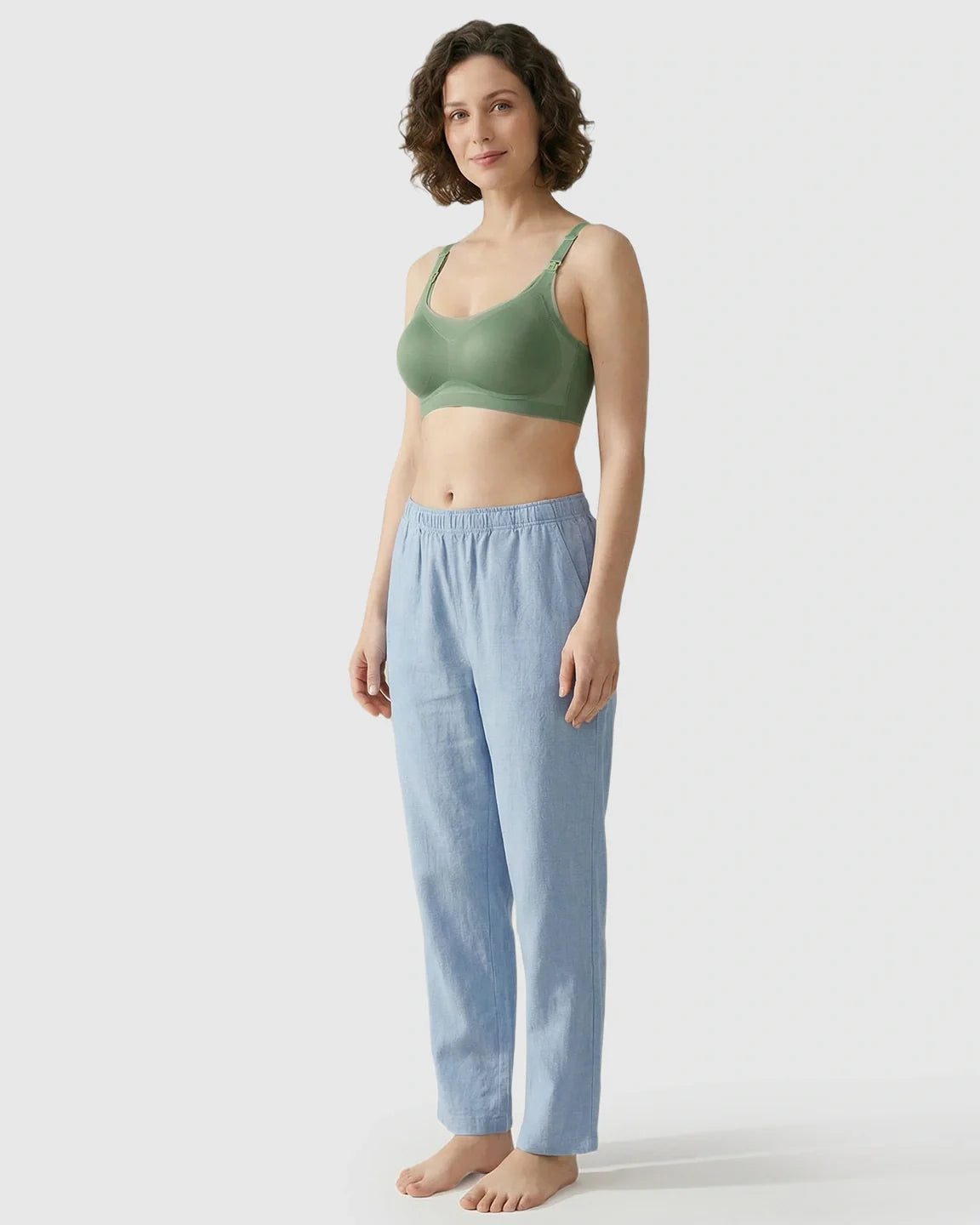 Bump Society – The Nursing Collection: Seamless Ice Silk Ultra-Thin Nursing Bra