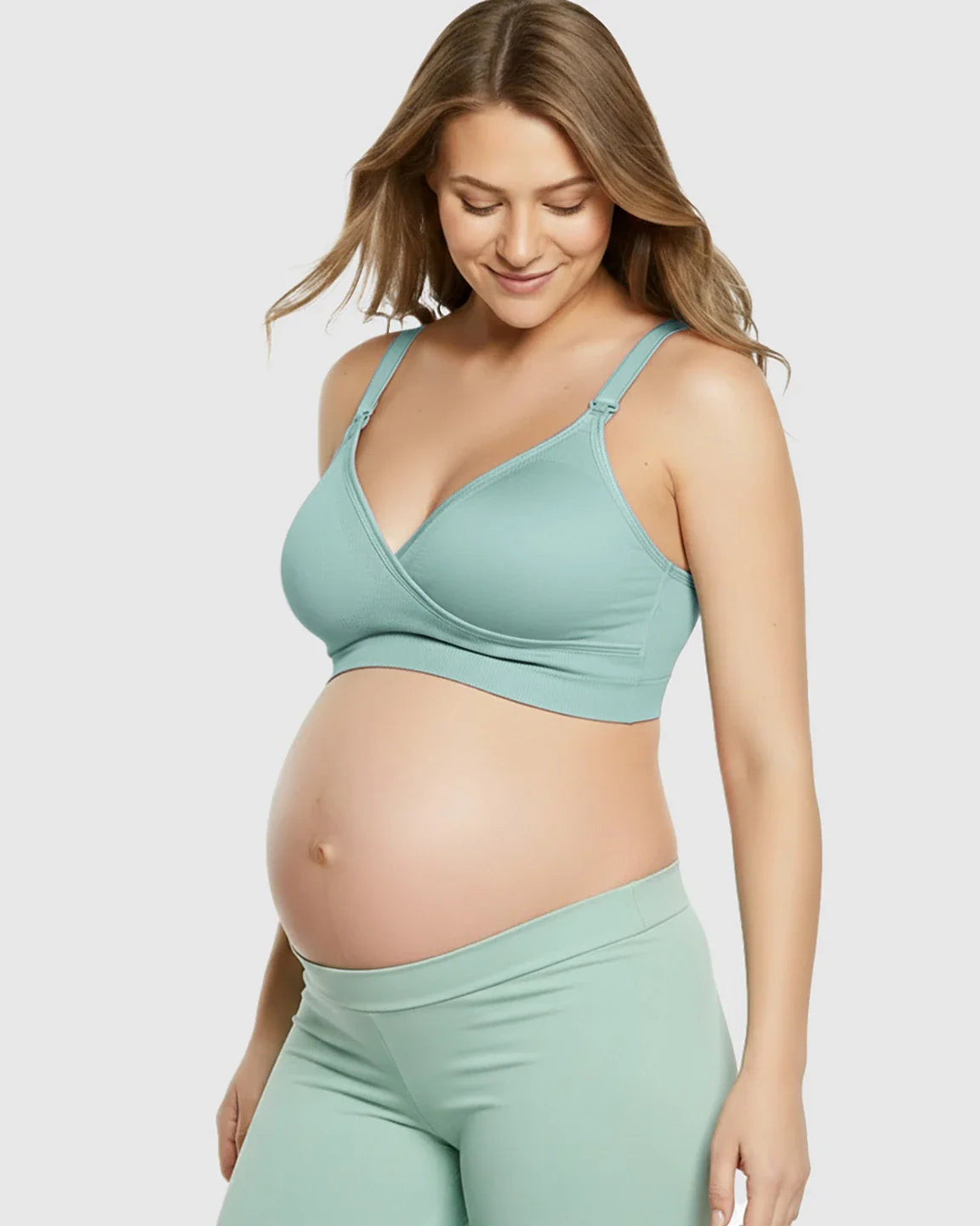 Bump Society – The Nursing Collection: Seamless Front-Open Soft Stretch Nursing Bra