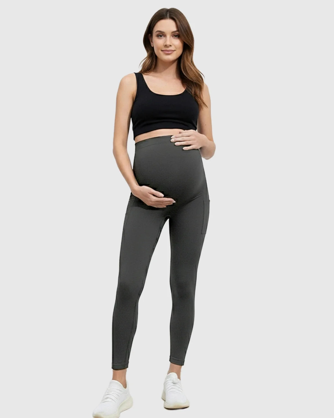 Bump Society – The Support Collection: Support Panel Over-Belly Skinny Fit Maternity Leggings