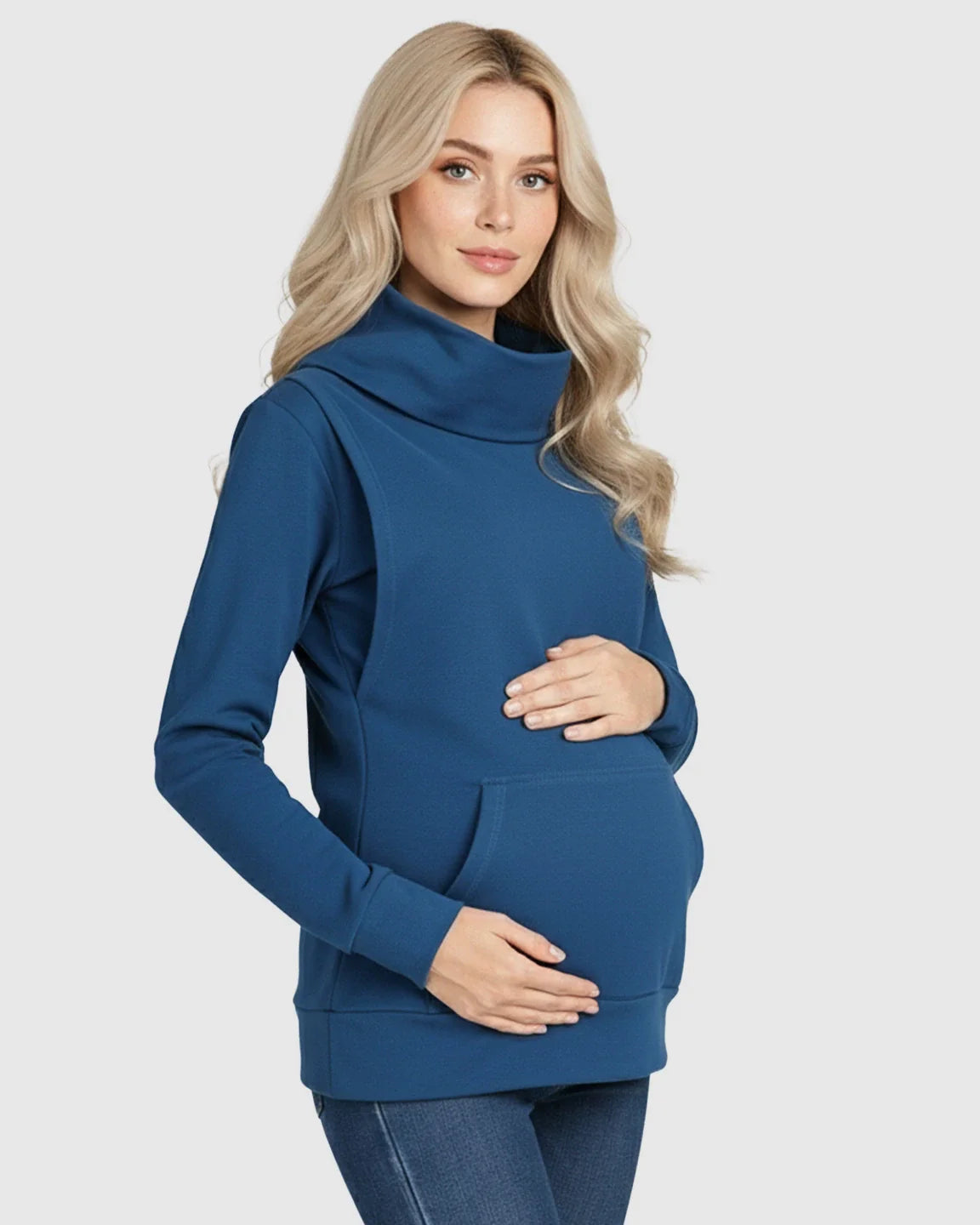 The Nursing Collection: High Cowl Neck Stylish Maternity Nursing Top
