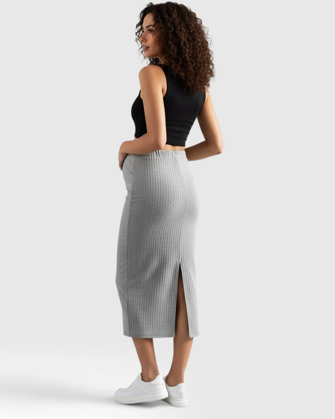Bump Society – The Comfort Collection: Stretch Knitted High-Waist Maternity Skirt