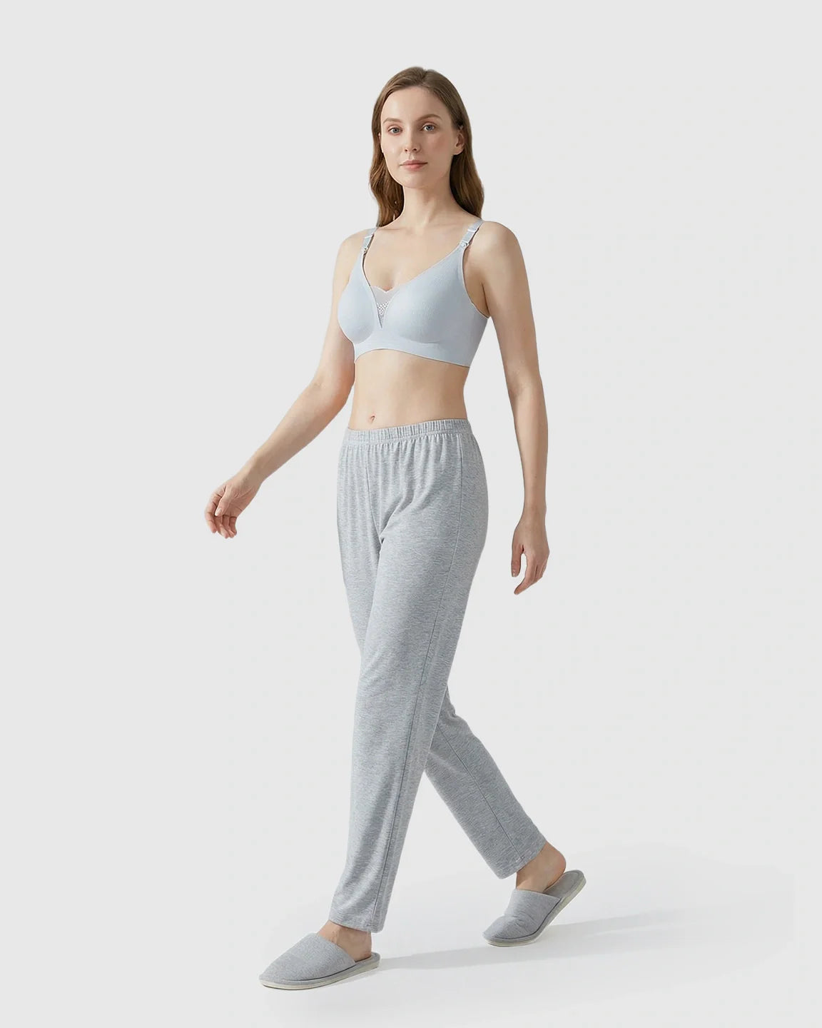 Bump Society – The Nursing Collection: Thin Mesh Jelly Strip Design Nursing Bra