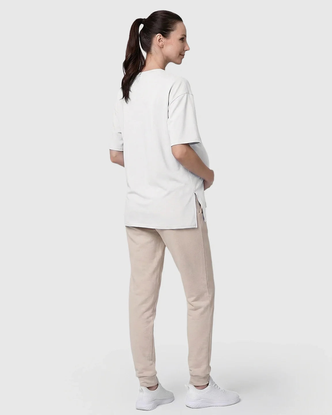 Bump Society – The Nursing Collection: Zipper Slits Casual Maternity Nursing T Shirt