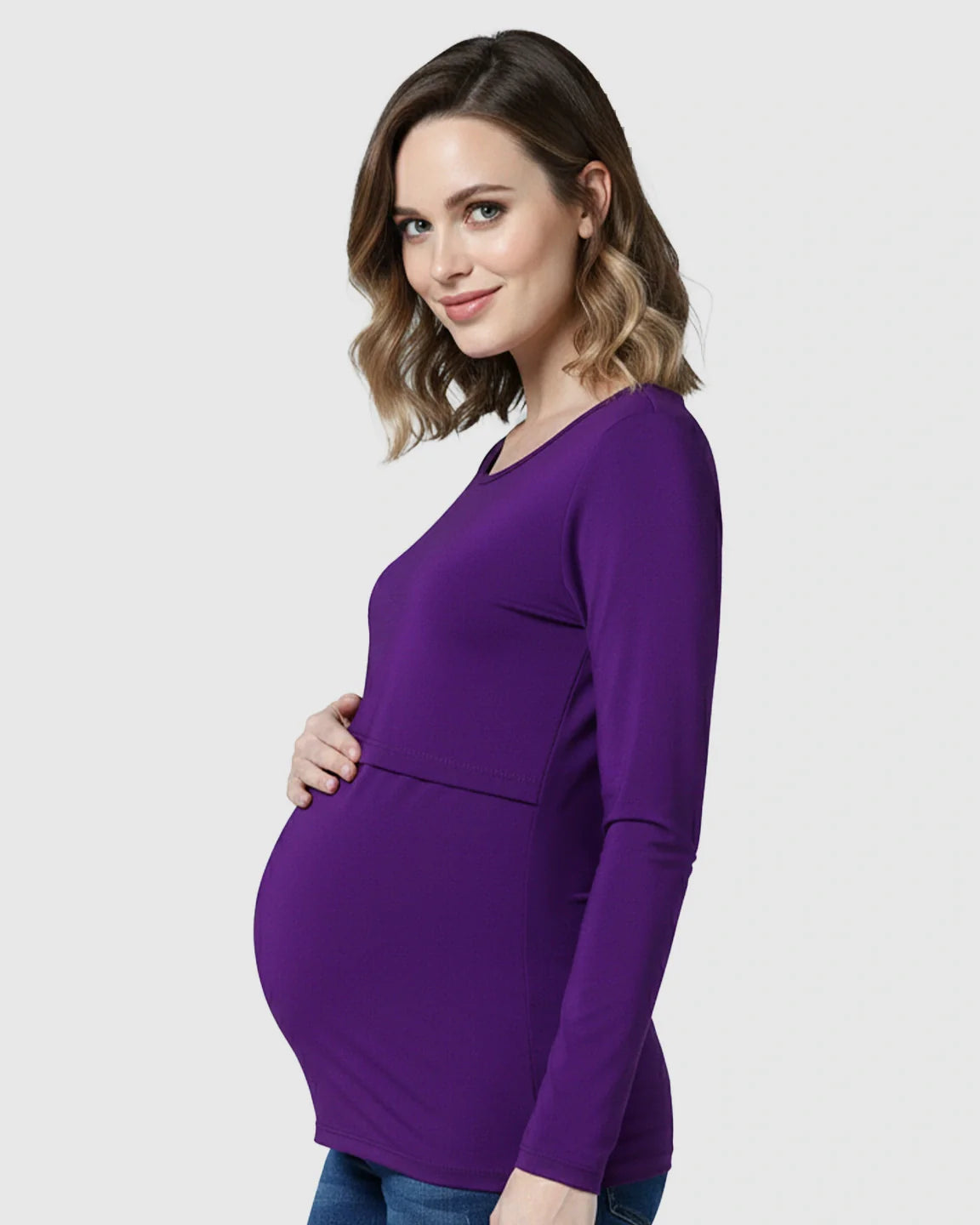 The Nursing Collection  Lift-Up Front Casual Maternity & Nursing Top