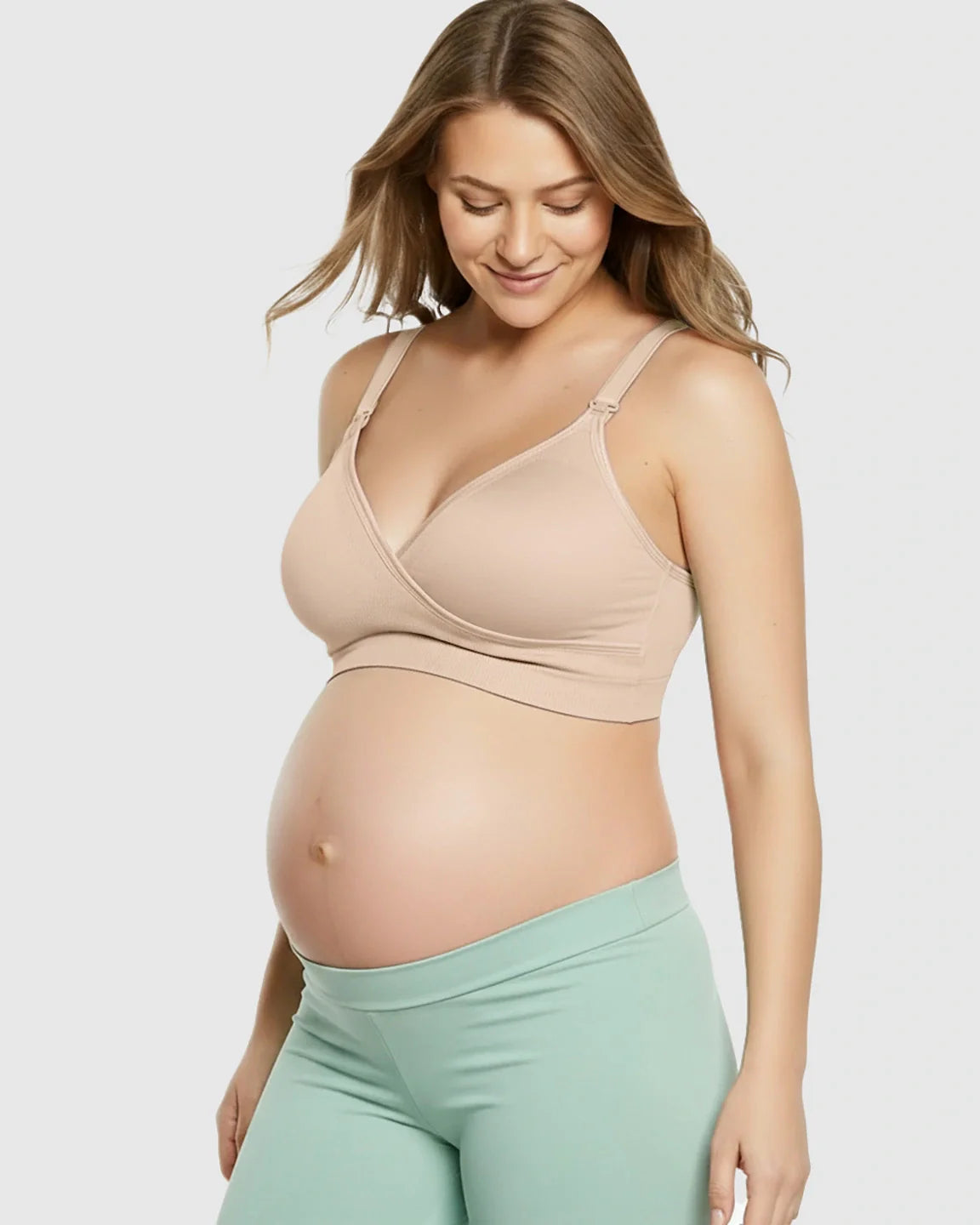Bump Society – The Nursing Collection: Seamless Front-Open Soft Stretch Nursing Bra