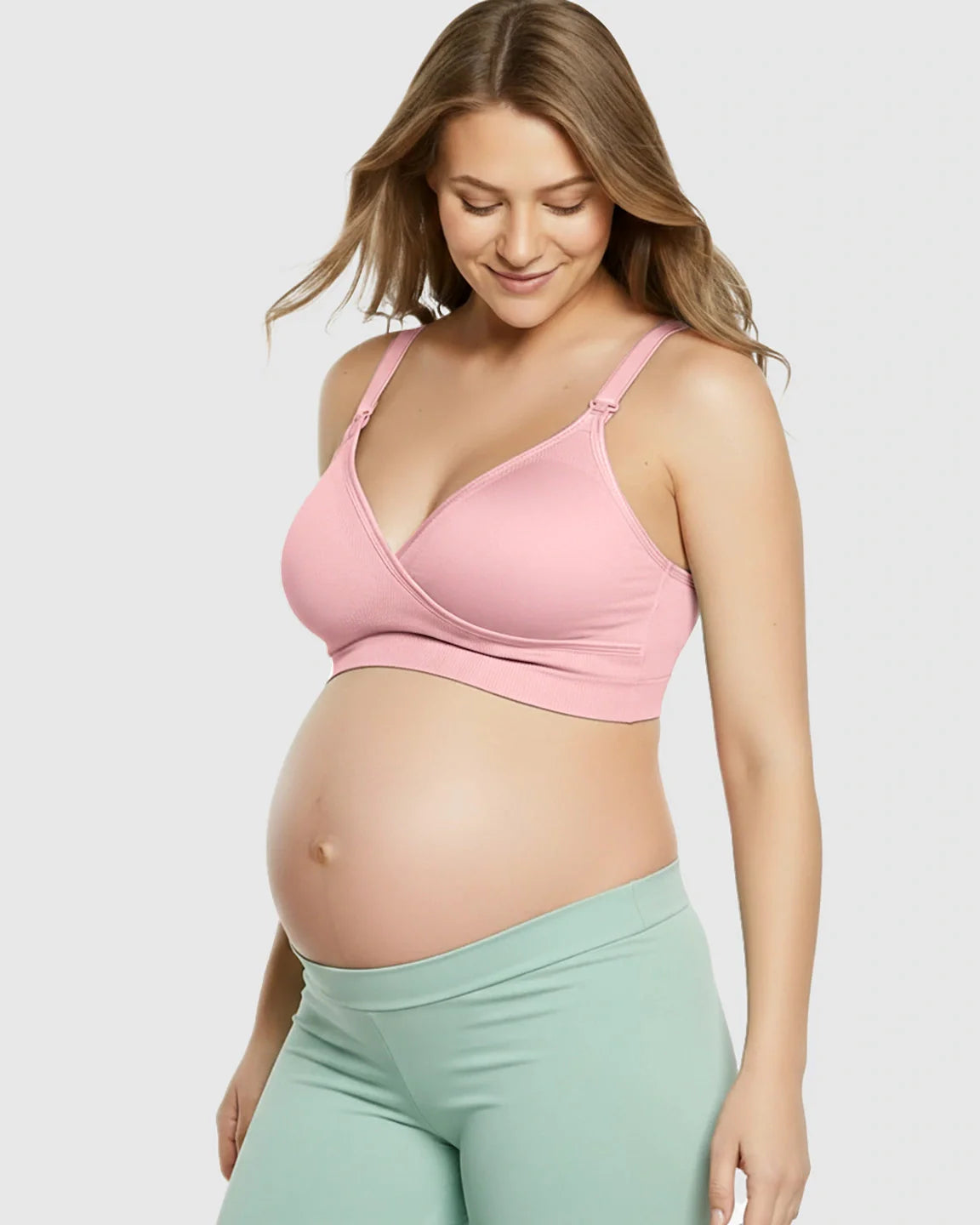 Bump Society – The Nursing Collection: Seamless Front-Open Soft Stretch Nursing Bra