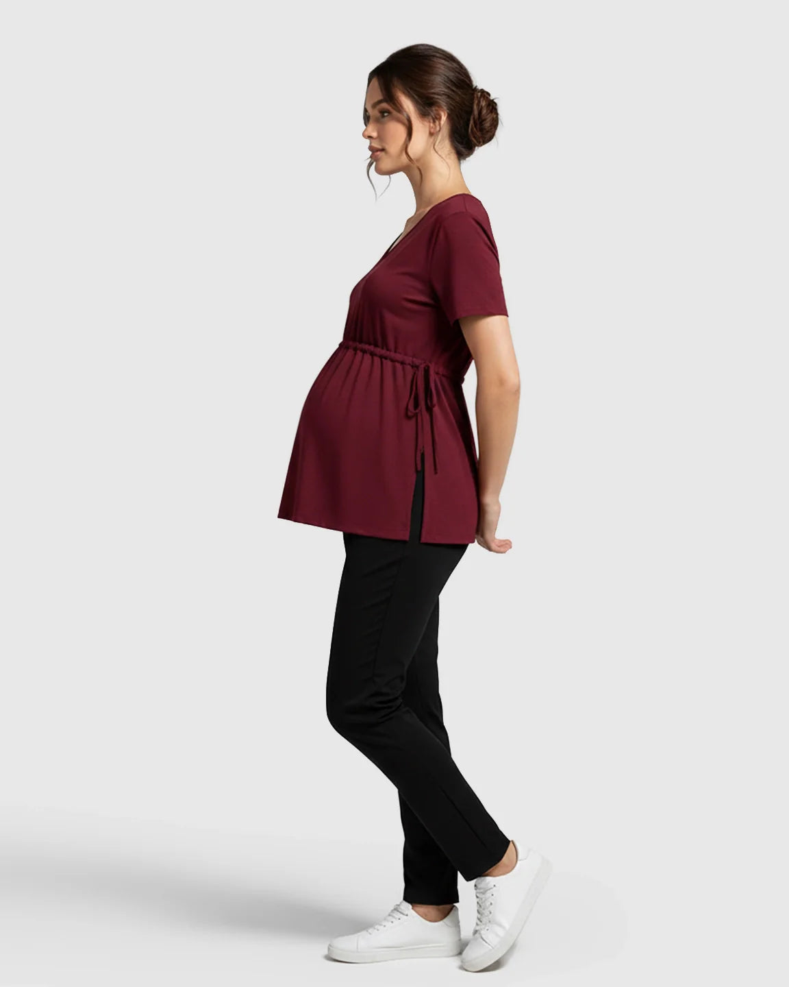 Bump Society – The Comfort Collection: Elastic-Waist Babydoll Maternity Top