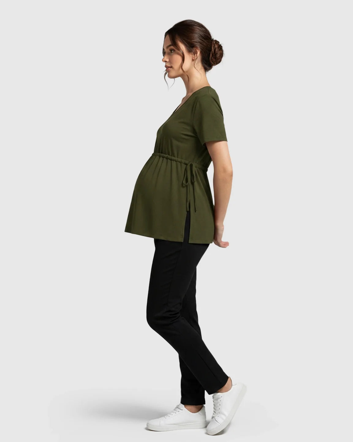 Bump Society – The Comfort Collection: Elastic-Waist Babydoll Maternity Top