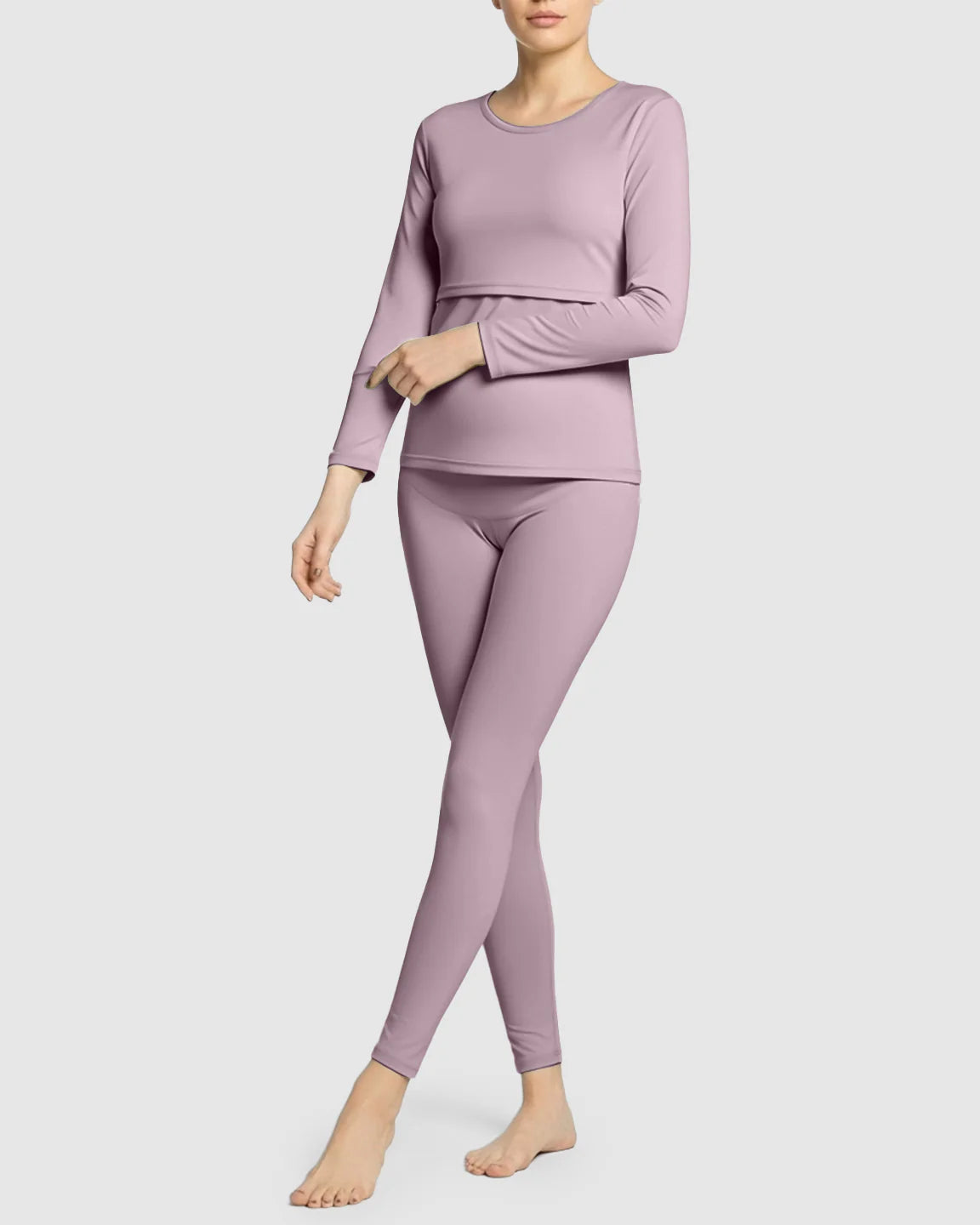 Bump Society – The Nursing Collection: Thick Cotton Nursing Maternity Pajama Set