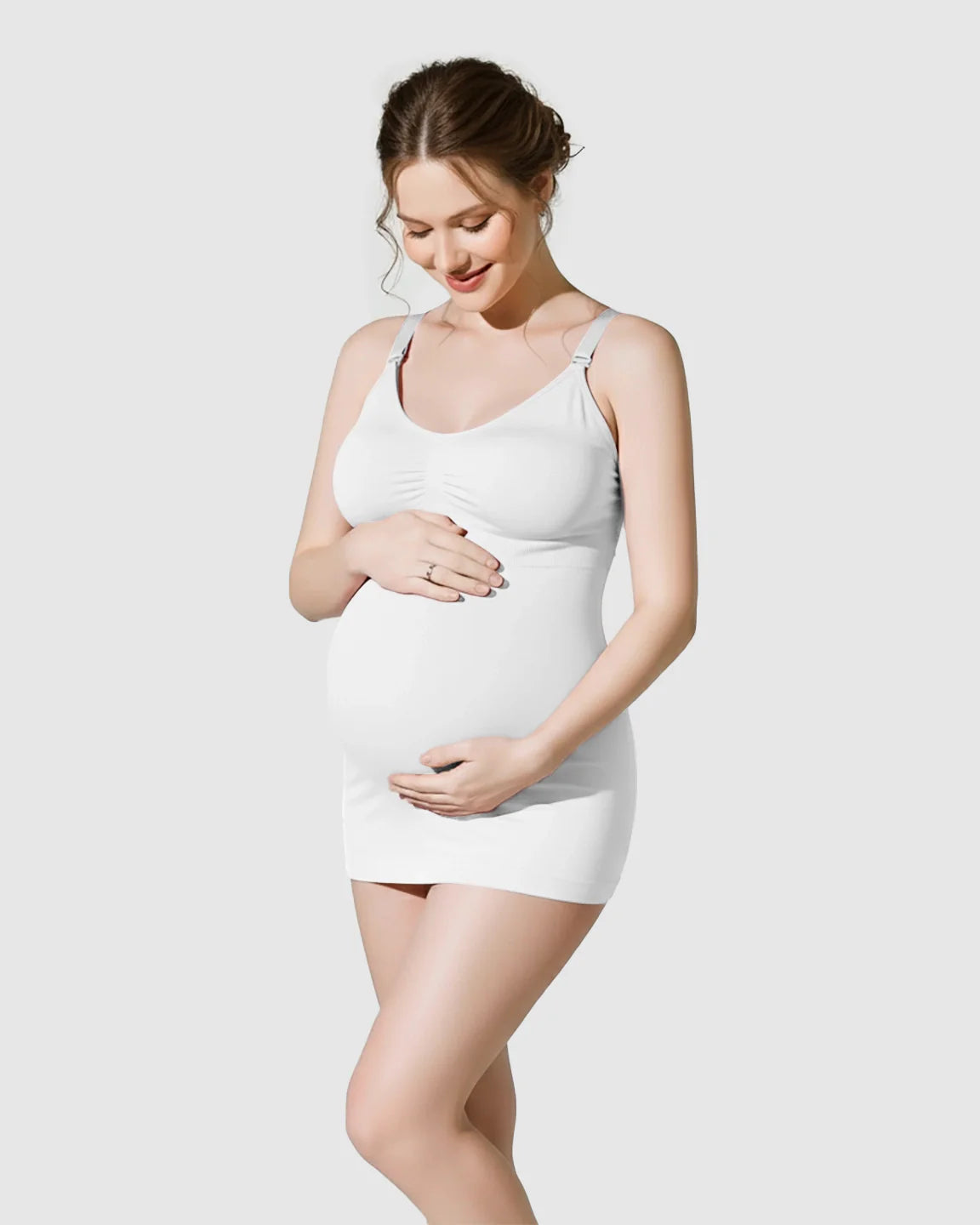 Bump Society – The Nursing Collection: Soft Stretch Front-Opening Wireless Maternity Nursing Bra
