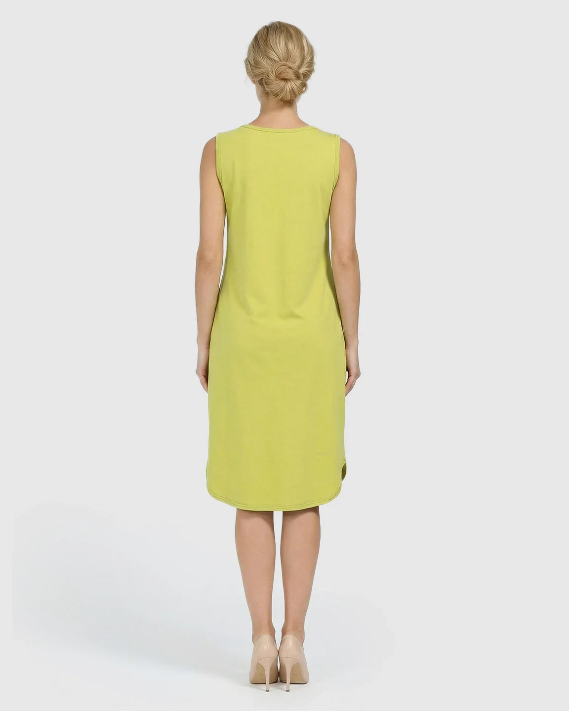 Bump Society – The Nursing Collection: Sleeveless High-Waisted Maternity & Nursing Dress