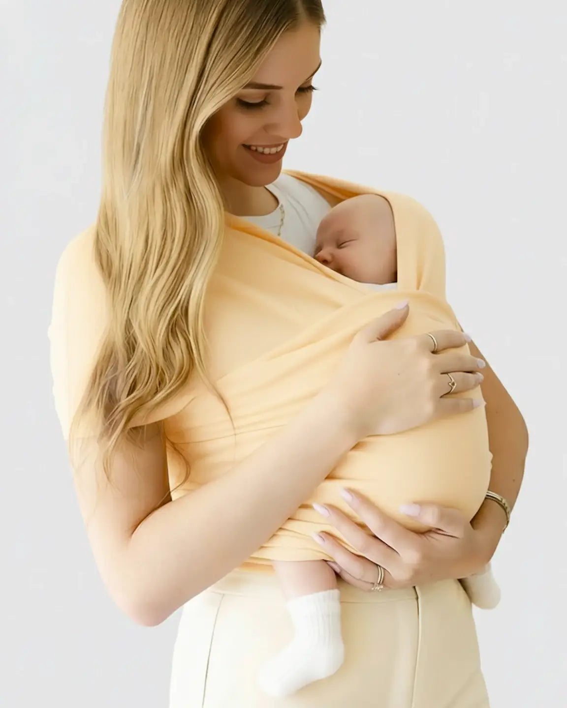 Bump Society – The Comfort Collection: Skin-to-Skin Adjustable Baby Wrap Carrier