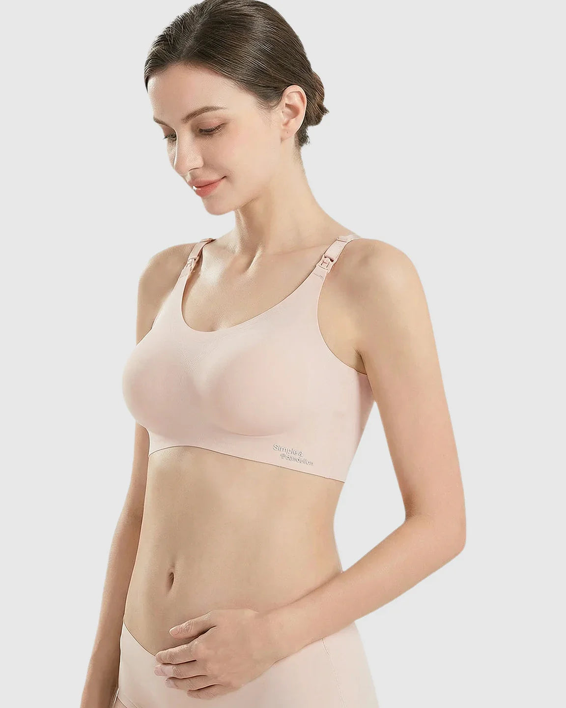 Bump Society – The Nursing Collection: Clip-Down Straps Contoured Nursing Bra