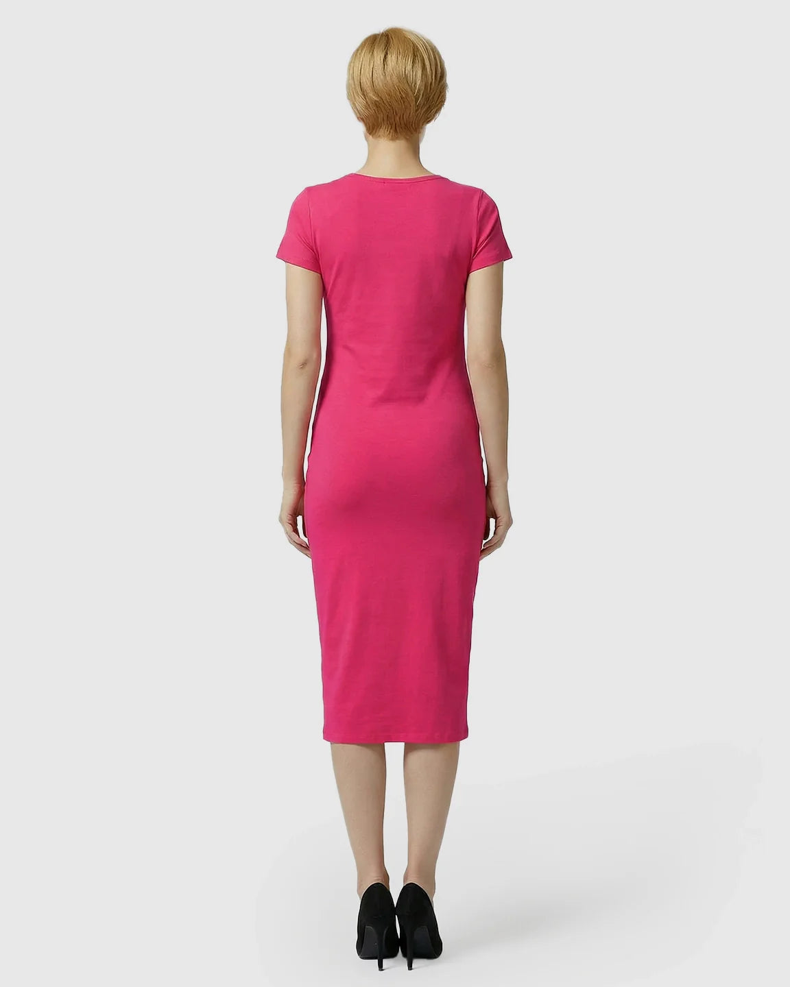 Bump Society – The Nursing Collection: Lift-Up Nursing Access Pencil Skirt Maternity Midi Dress