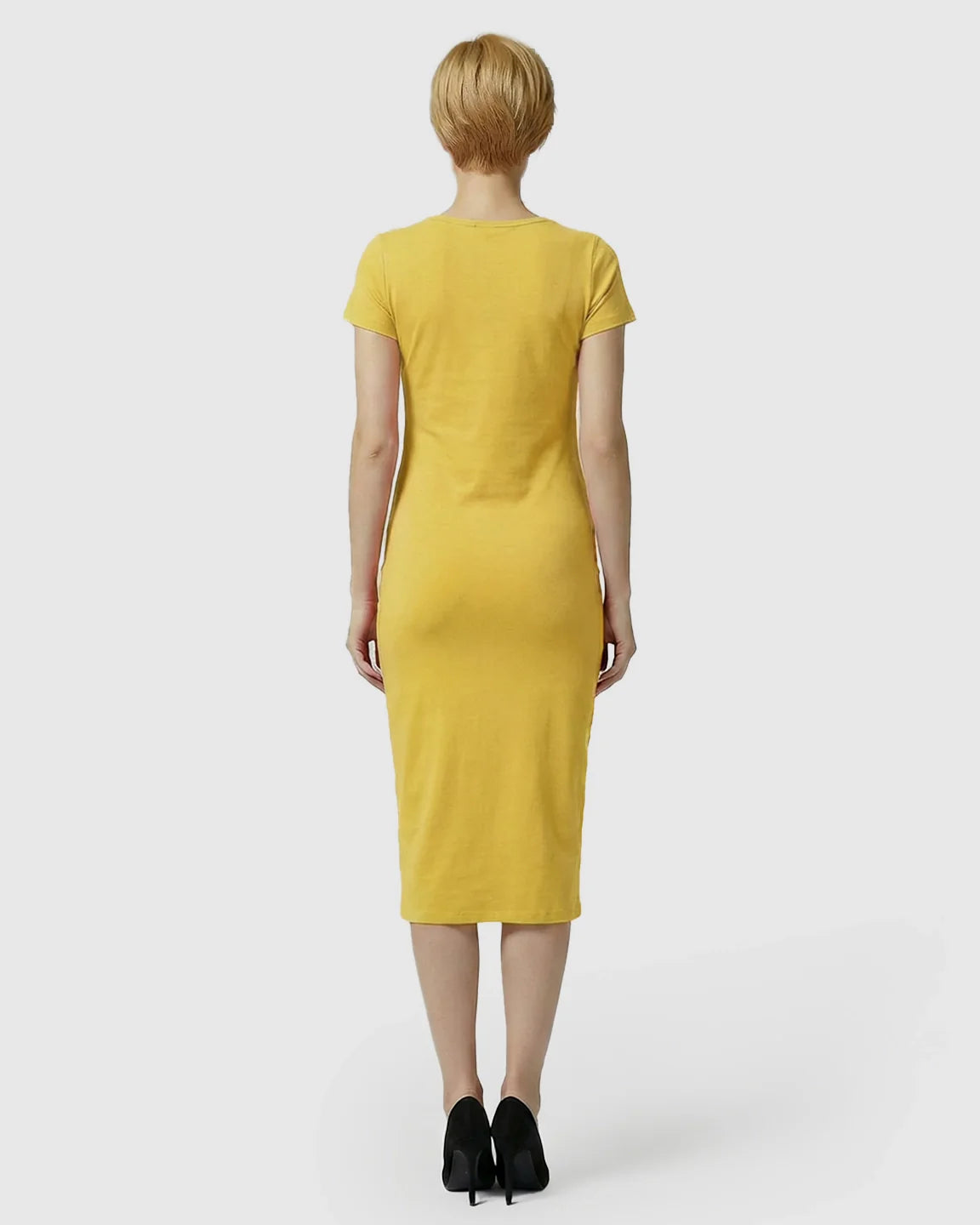 Bump Society – The Nursing Collection: Lift-Up Nursing Access Pencil Skirt Maternity Midi Dress